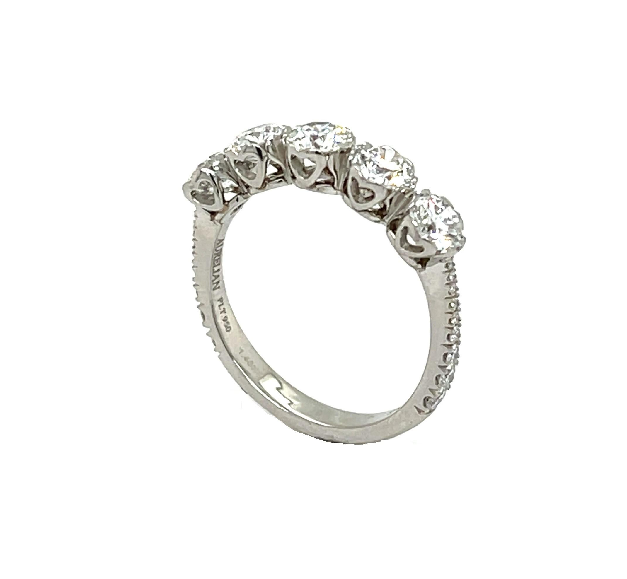 R-3351, Eternal Hearts Platinring im Angebot 1
