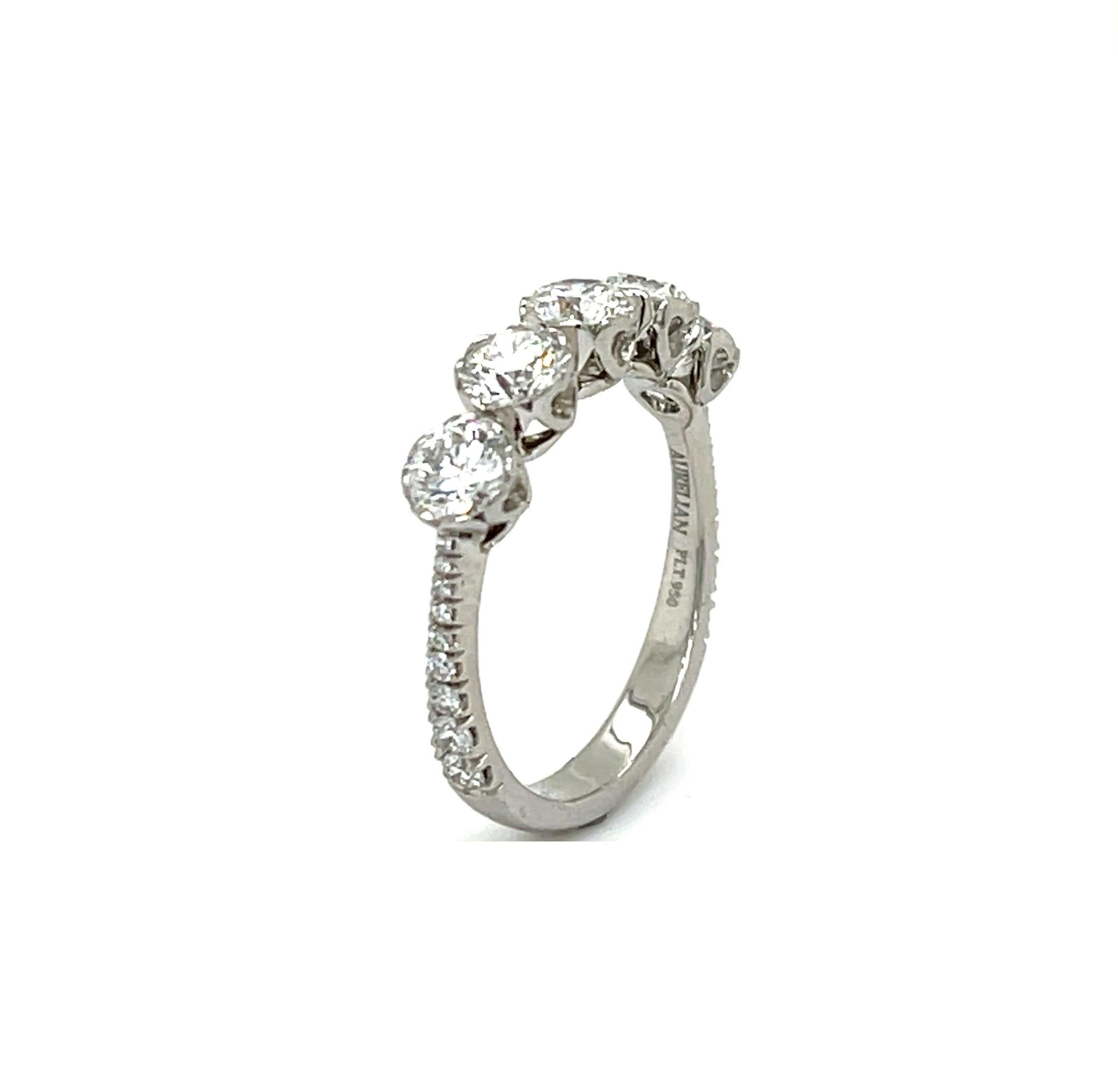 R-3351, Eternal Hearts Platinum Ring For Sale 2