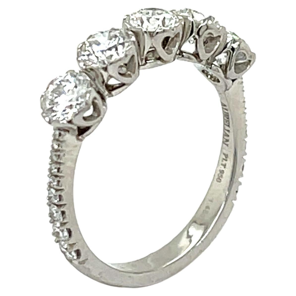 R-3351, Eternal Hearts Platinum Ring For Sale