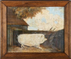 R. A. Jones - Framed 20th Century Oil, Large White