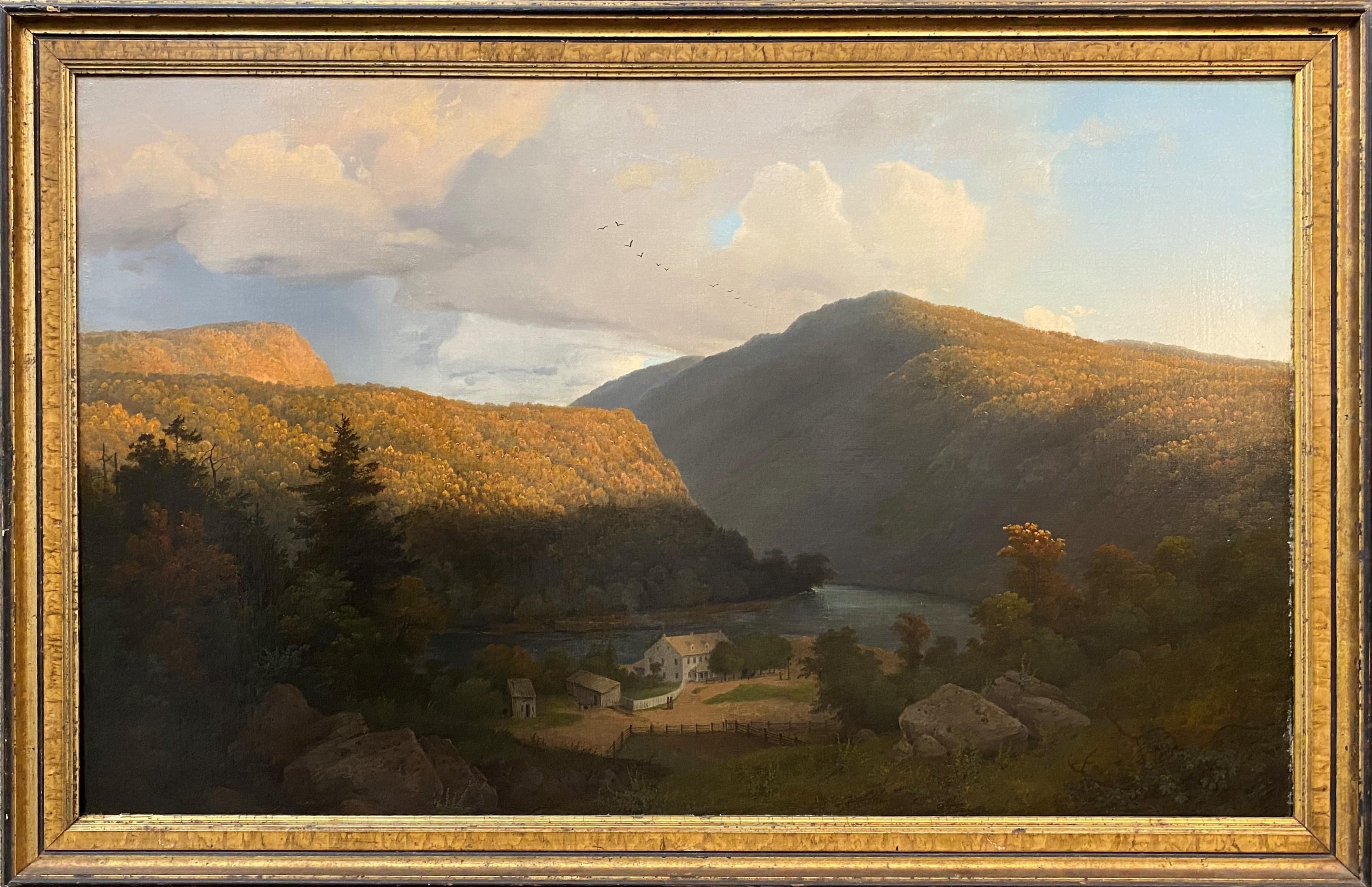 Régis François Gignoux Landscape Painting - Delaware Gap
