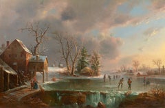 Skaters on a Frozen Pond