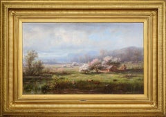 Spring Landscape by Régis François Gignoux (1816-1882, French)