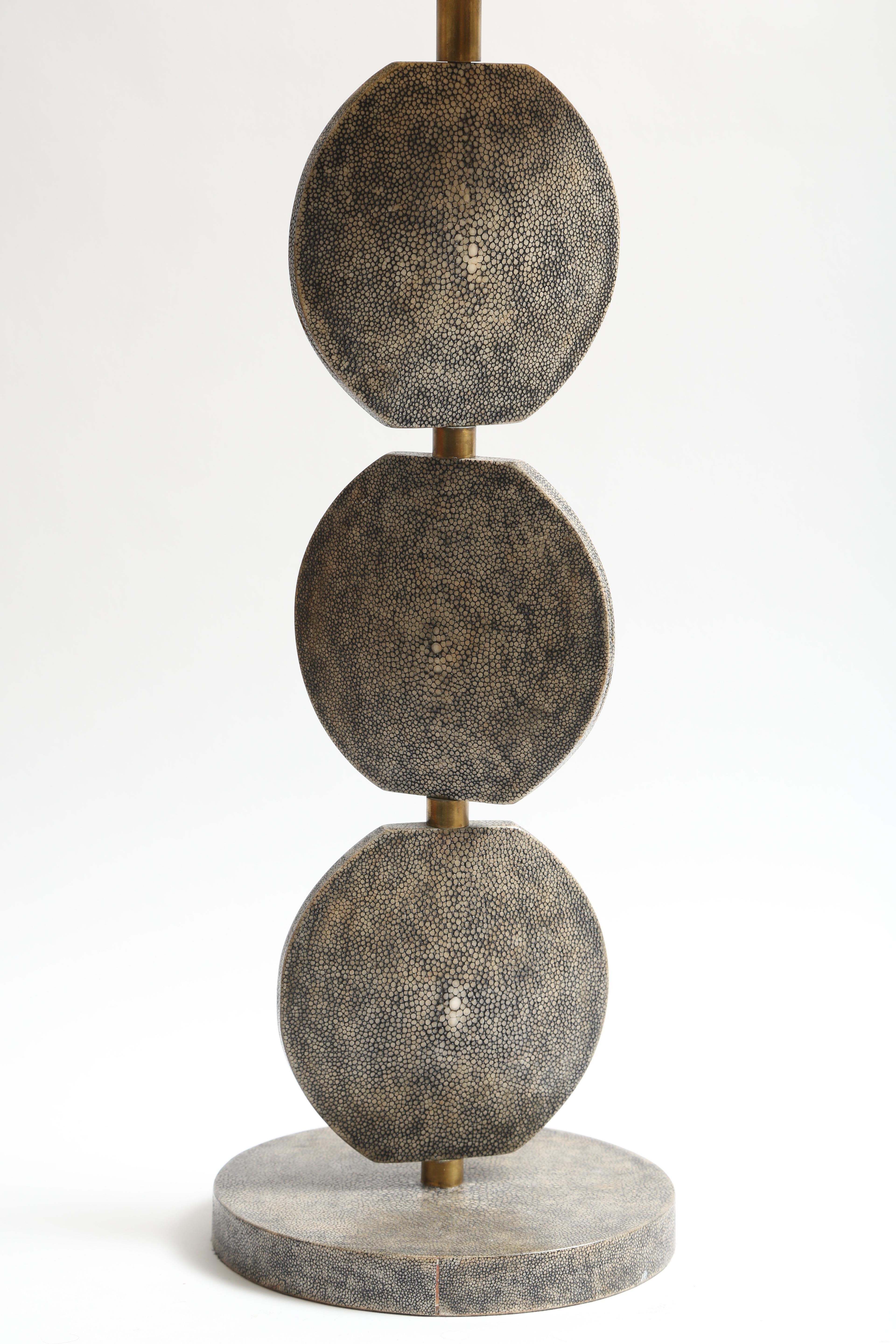 French R and Y Augousti Articulated Shagreen Lamp