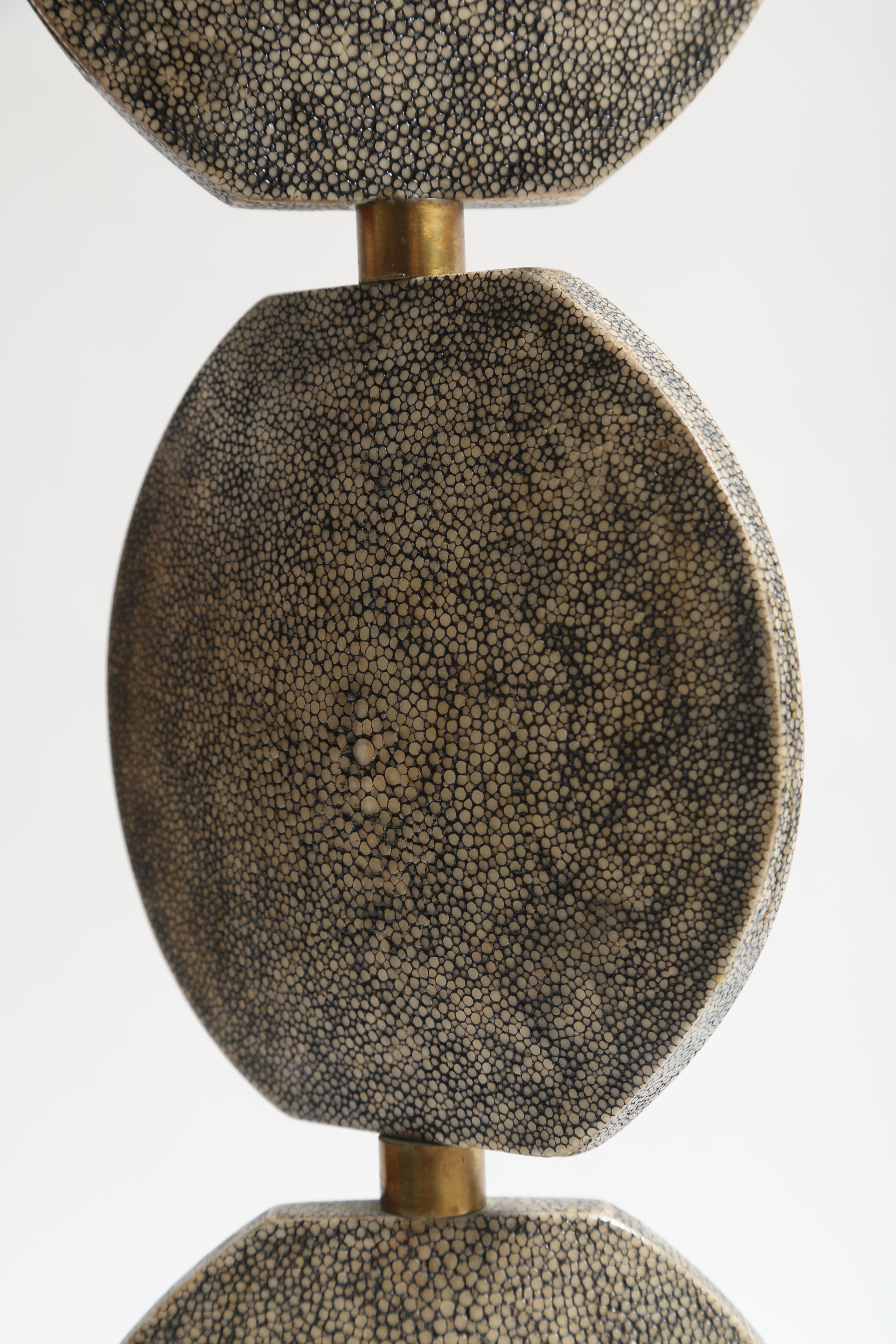 R and Y Augousti Articulated Shagreen Lamp In Good Condition In West Palm Beach, FL