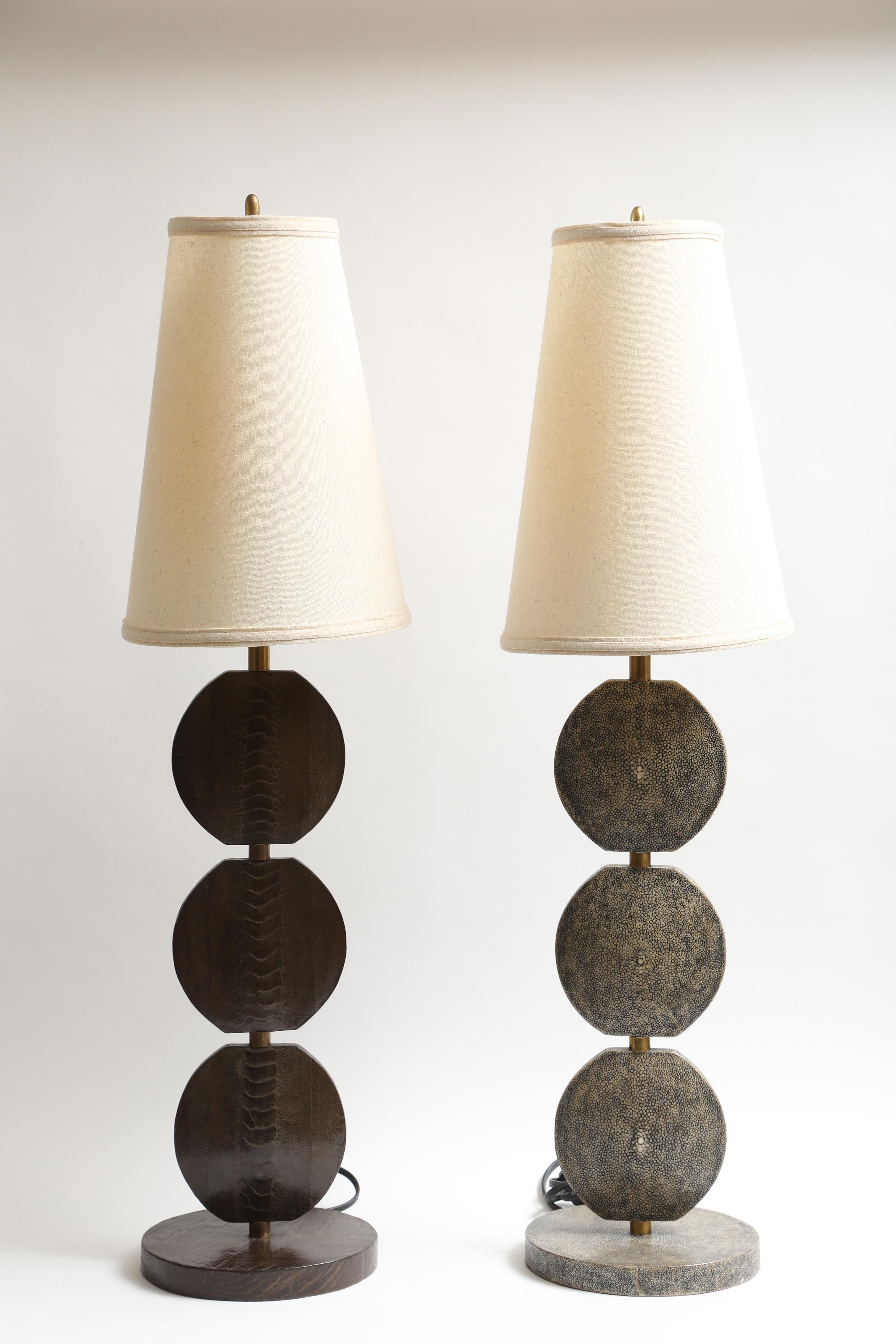 R and Y Augousti Articulated Shagreen Lamp 4
