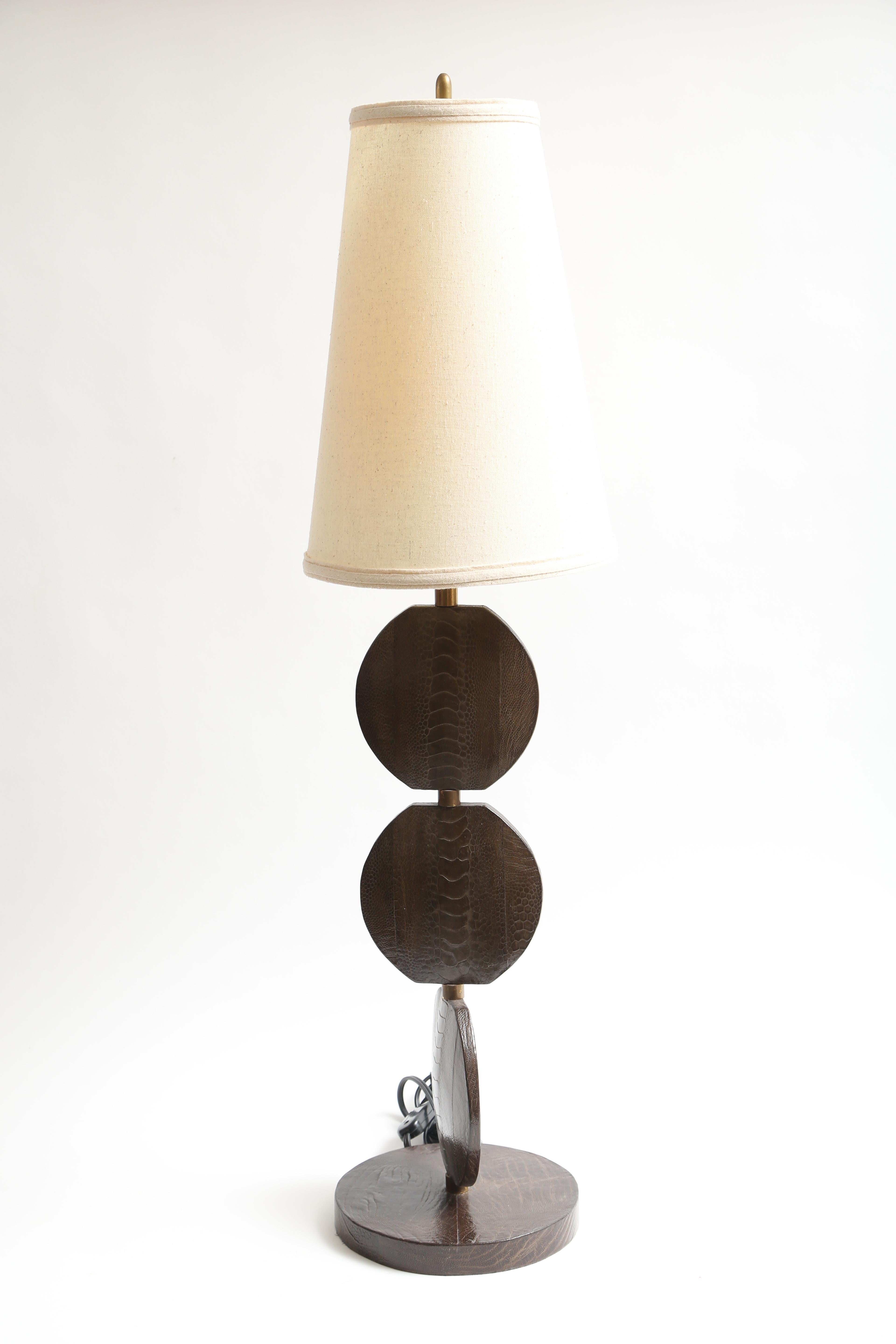 R and Y Augousti Lizard Covered Articulated Lamp 3