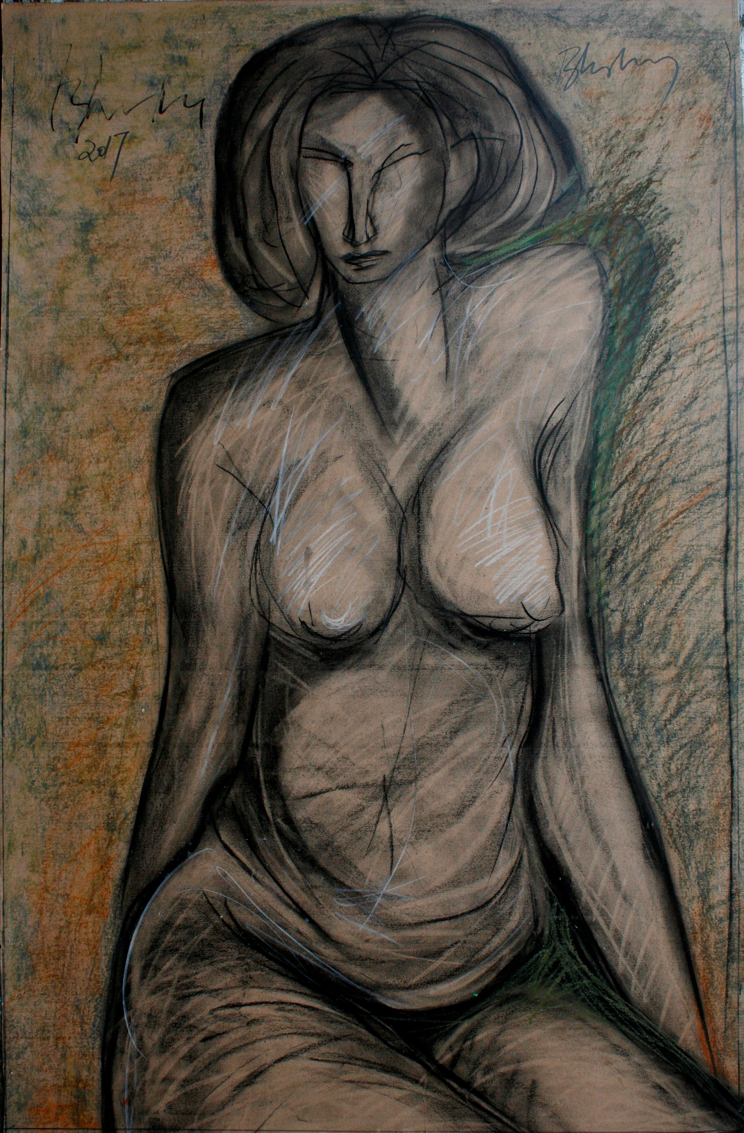 Board Nude Drawings and Watercolors