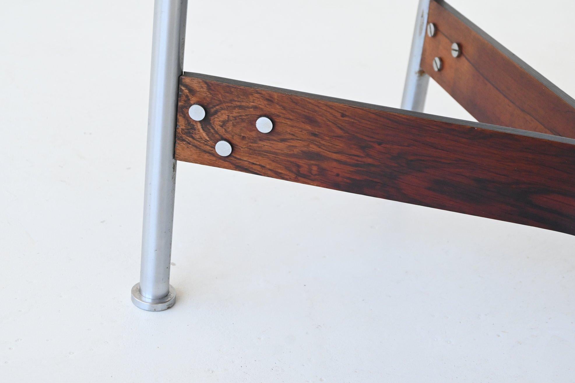 R. I. B. Glatzel table basse en bois de rose et marbre Fristho Pays-Bas 1962 en vente 7
