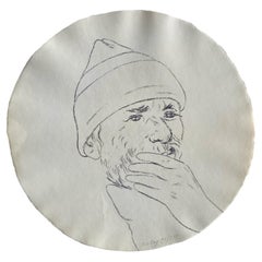R. B. Kitaj Untitled from Self-Portrait in a Convex Mirror