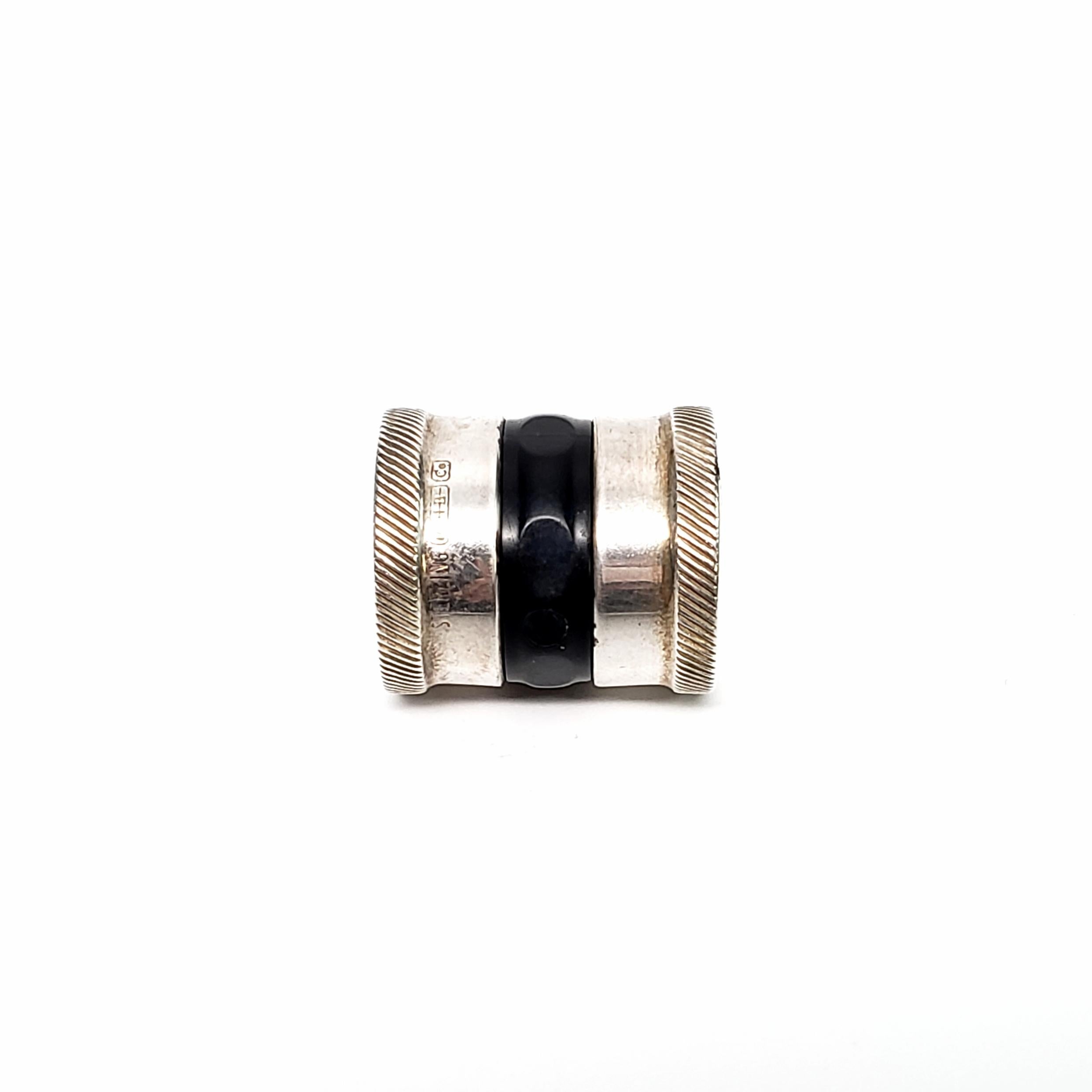 R. Blackington Sterling Silber Kontaktlinsenbehälter mit Monogramm (Unbekannt)
