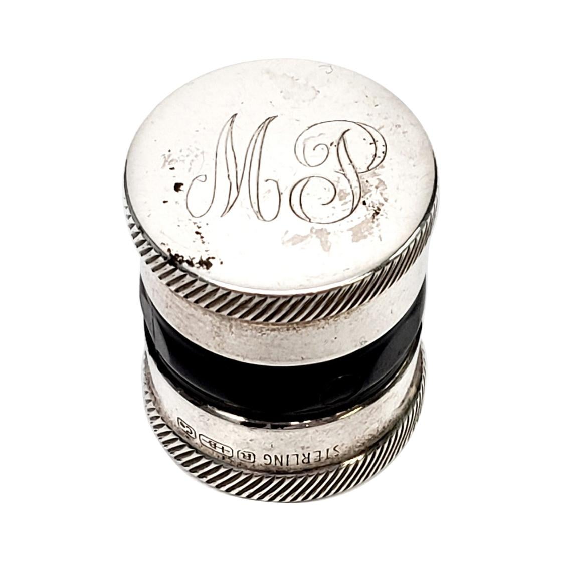 R. Blackington Sterling Silver Contact Lens Case with Monogram