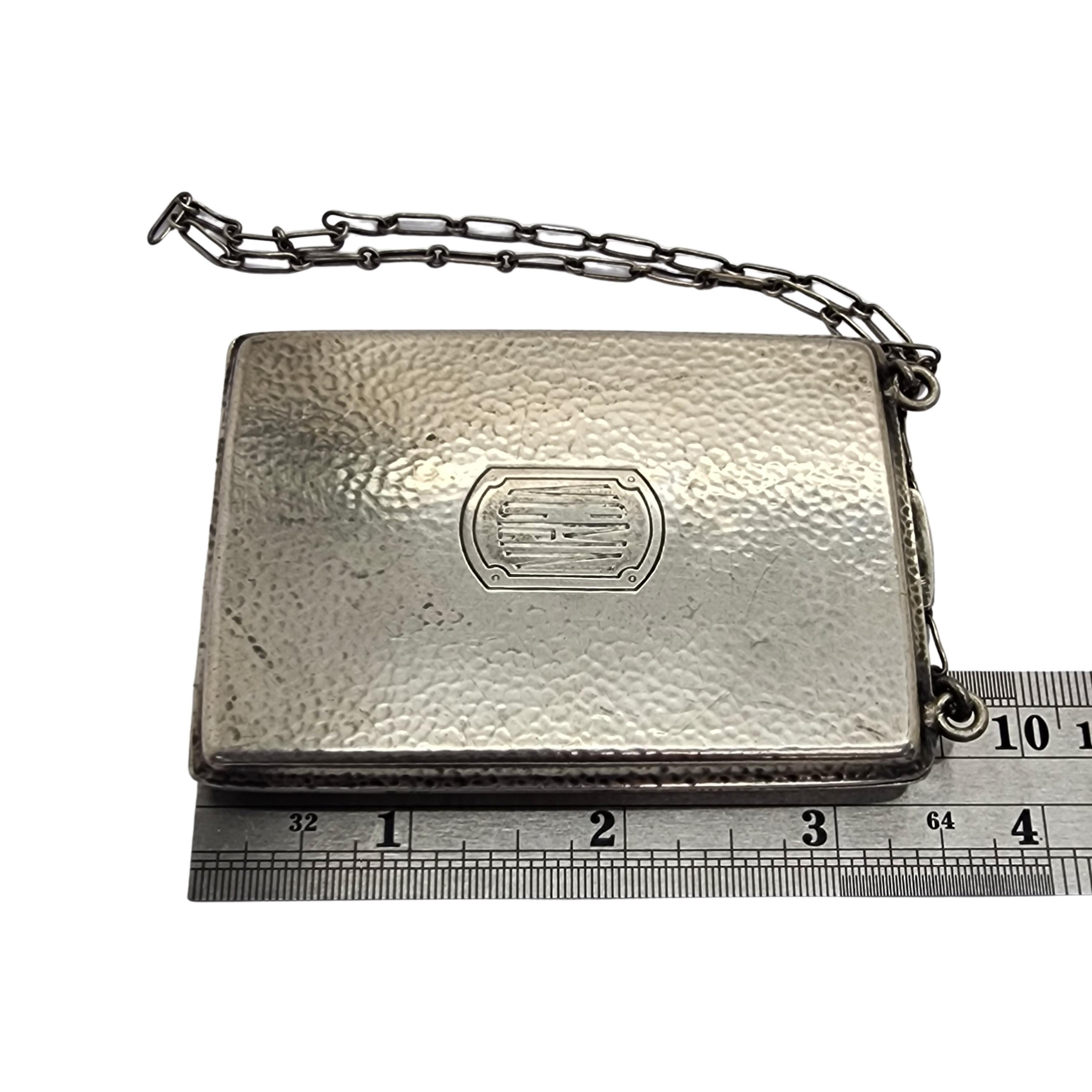 R Blackinton & Co Sterling Silver Coin Compact Purse 7043 with Monogram #15047 For Sale 3