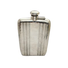 R Blackinton Co Sterling Silver Hip Flask w/Mono #15758
