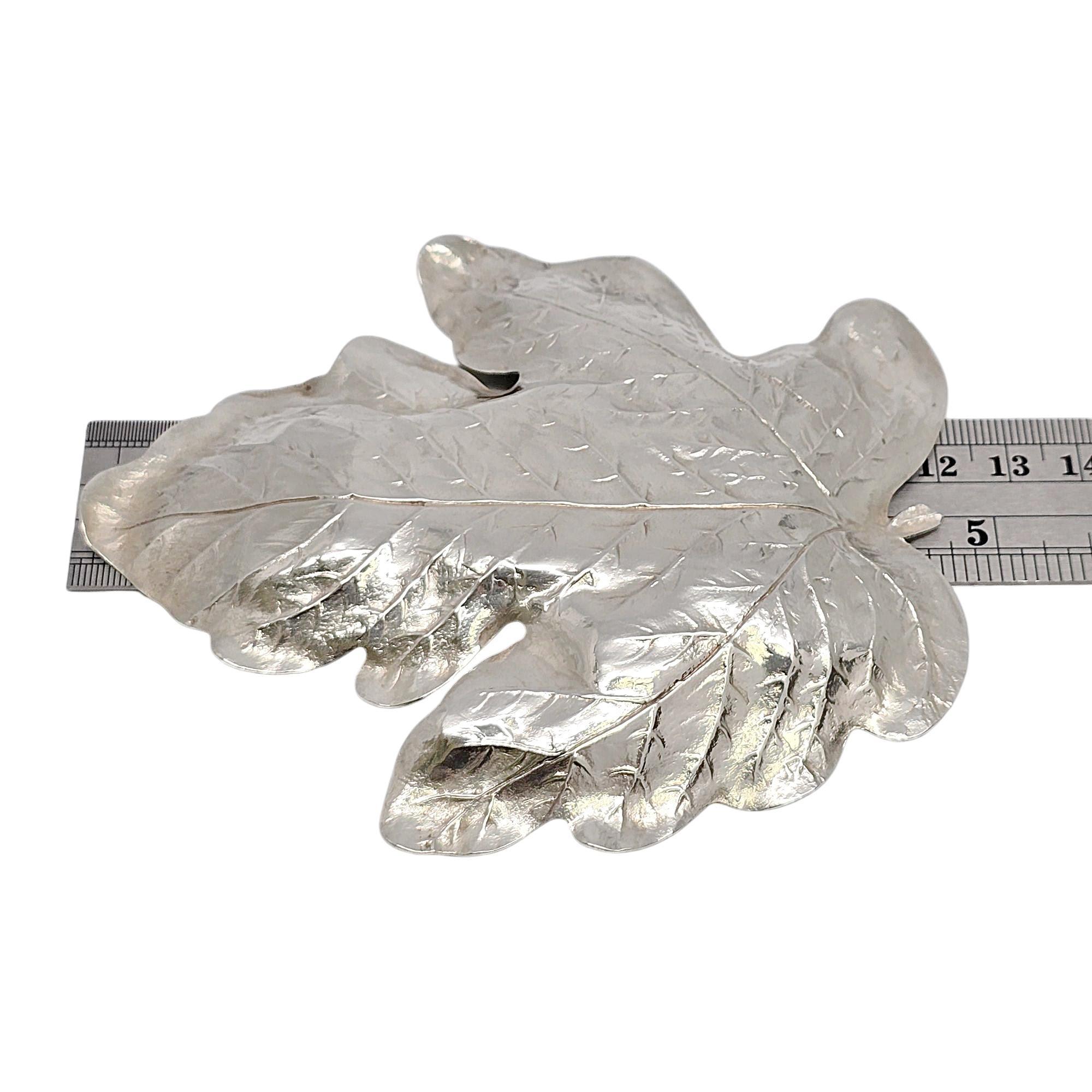 R Blackinton & Co Sterling Silver Oak Leaf Dish 501 #21024 For Sale 4