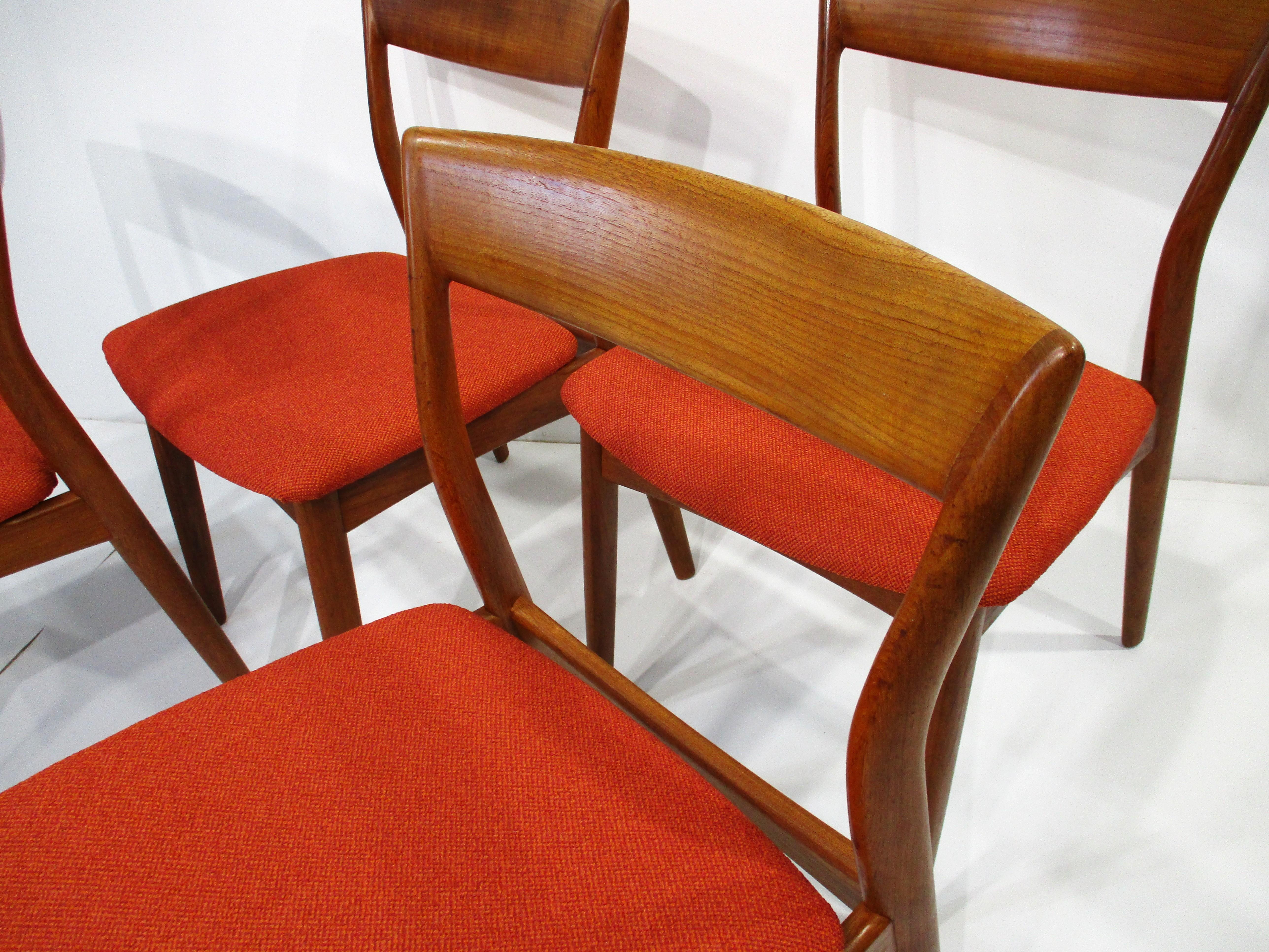 R. Sedie da pranzo in teak di Borregaard per Viborg Stolefabrik Danimarca in vendita 6