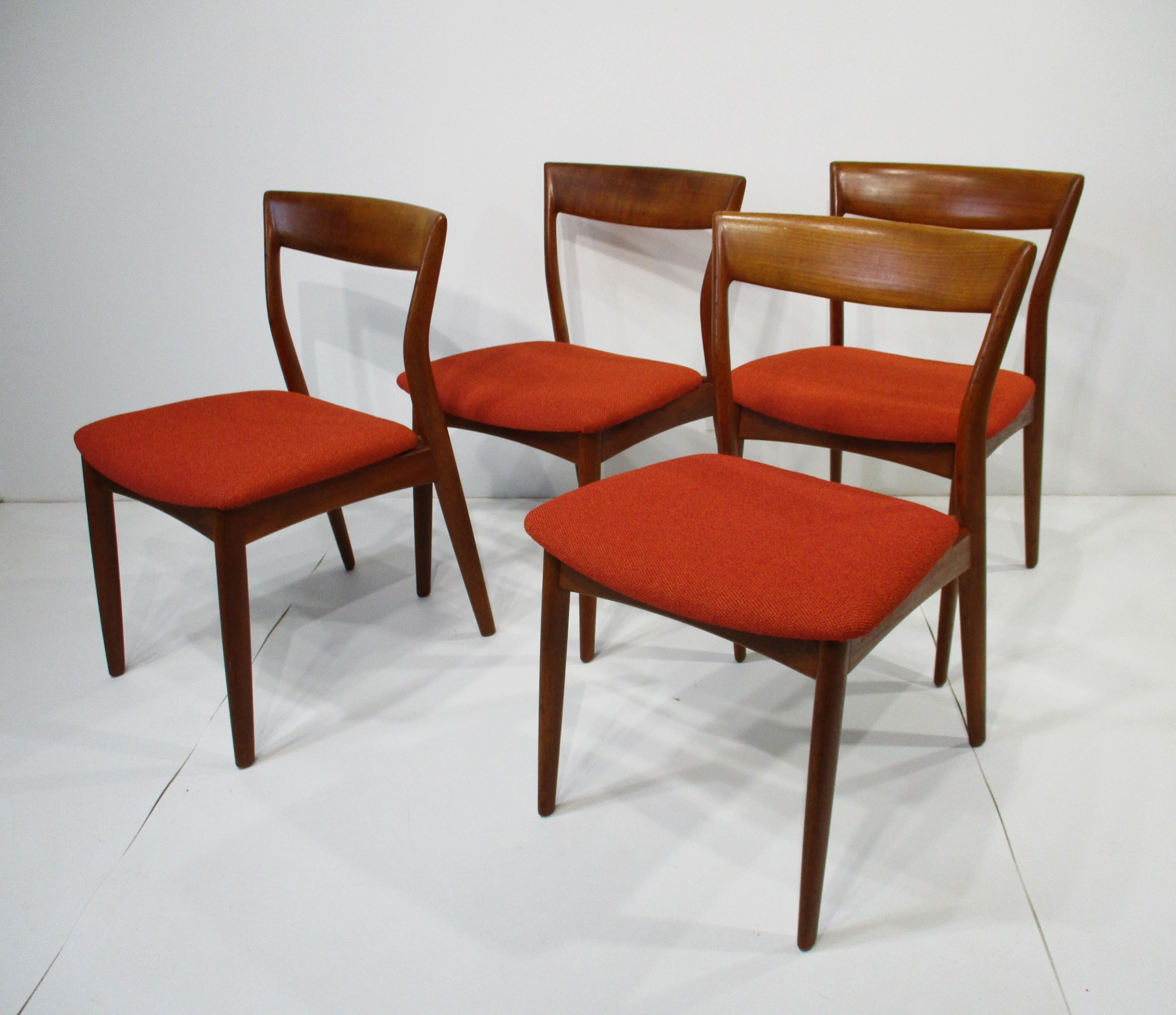 R. Sedie da pranzo in teak di Borregaard per Viborg Stolefabrik Danimarca in vendita 10