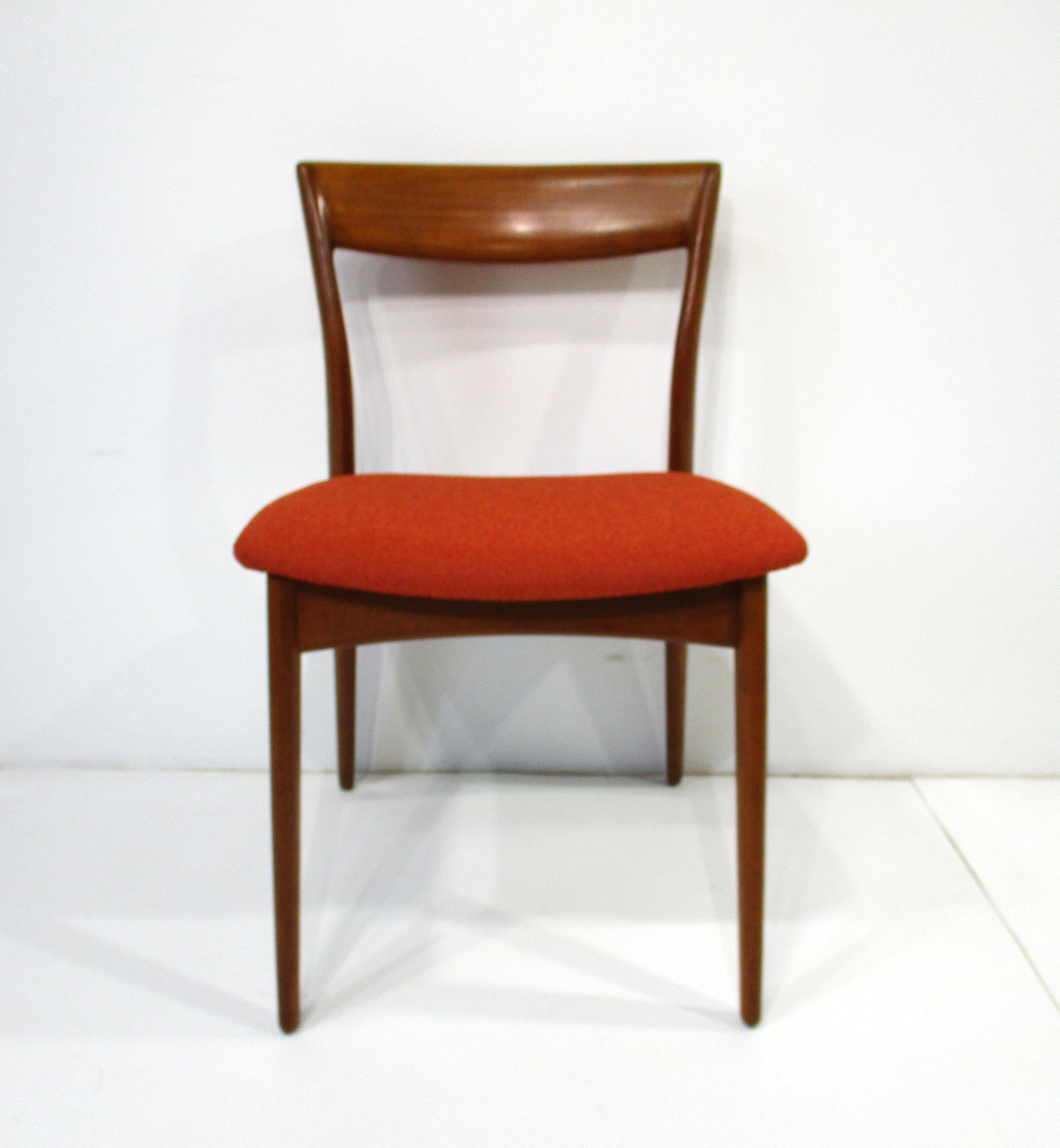 Danese R. Sedie da pranzo in teak di Borregaard per Viborg Stolefabrik Danimarca in vendita