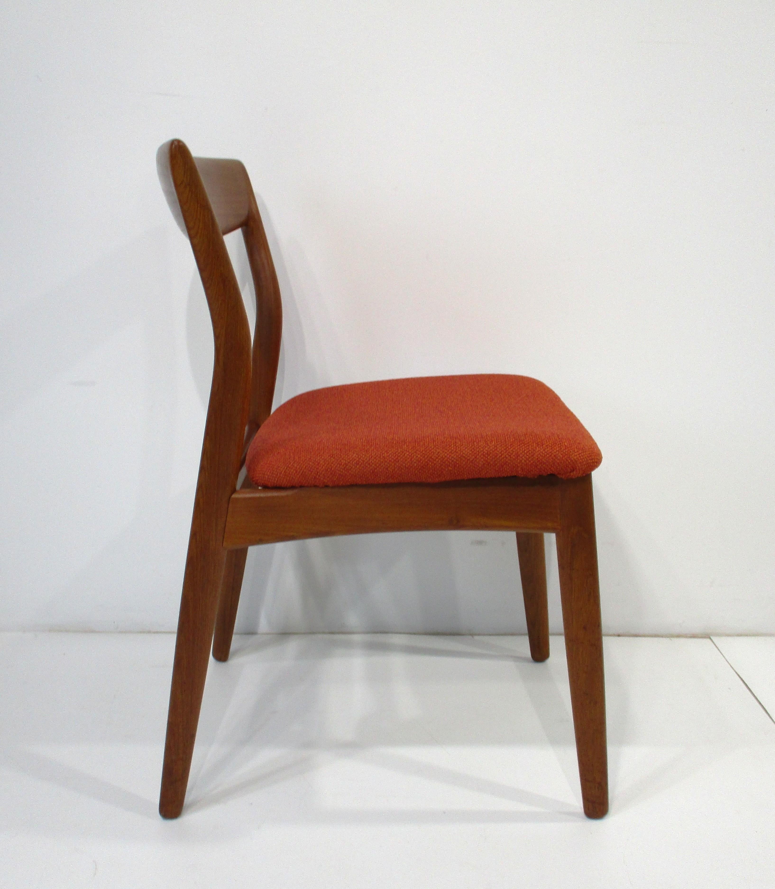 R. Sedie da pranzo in teak di Borregaard per Viborg Stolefabrik Danimarca In condizioni buone in vendita a Cincinnati, OH