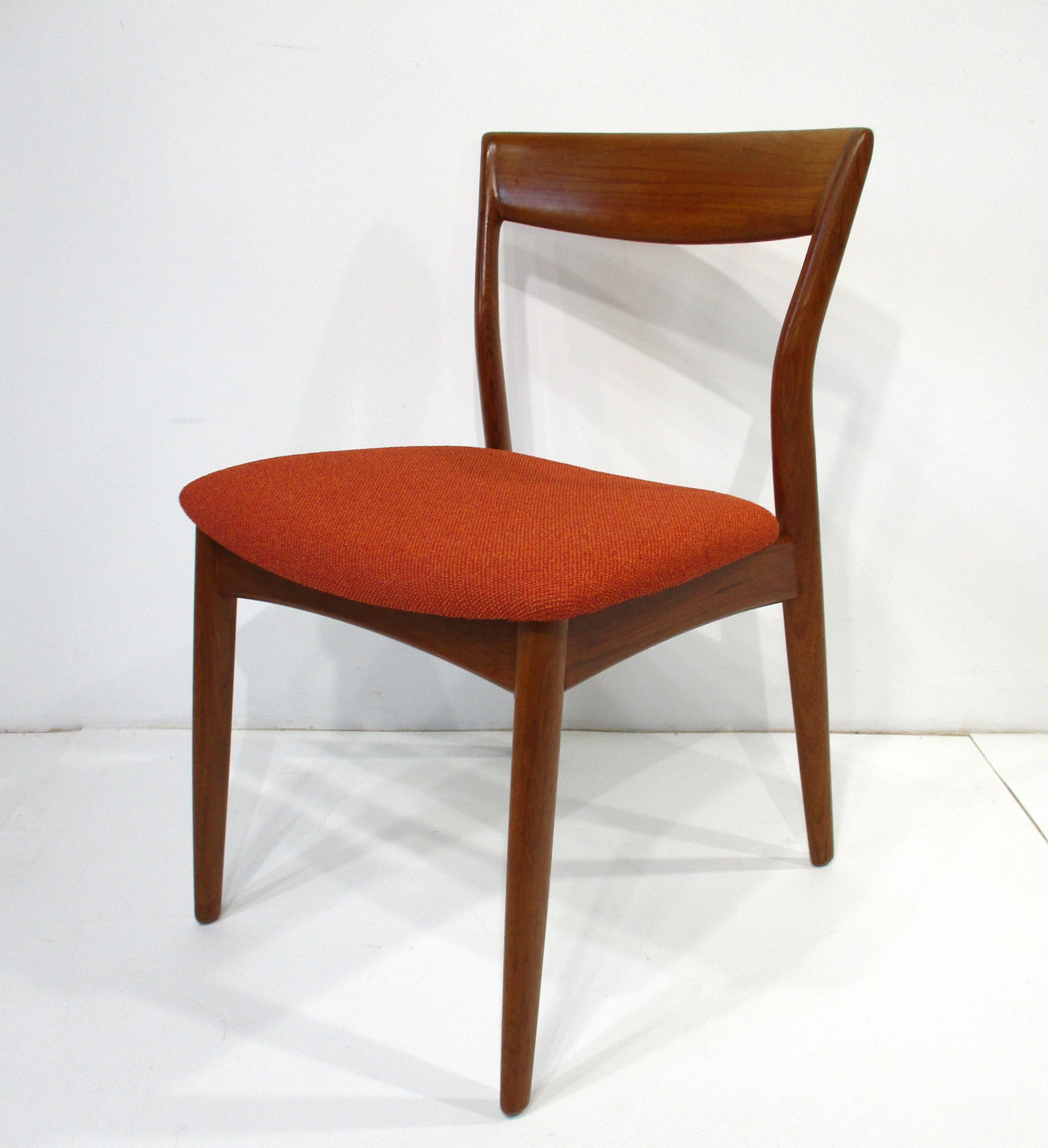 R. Sedie da pranzo in teak di Borregaard per Viborg Stolefabrik Danimarca in vendita 1