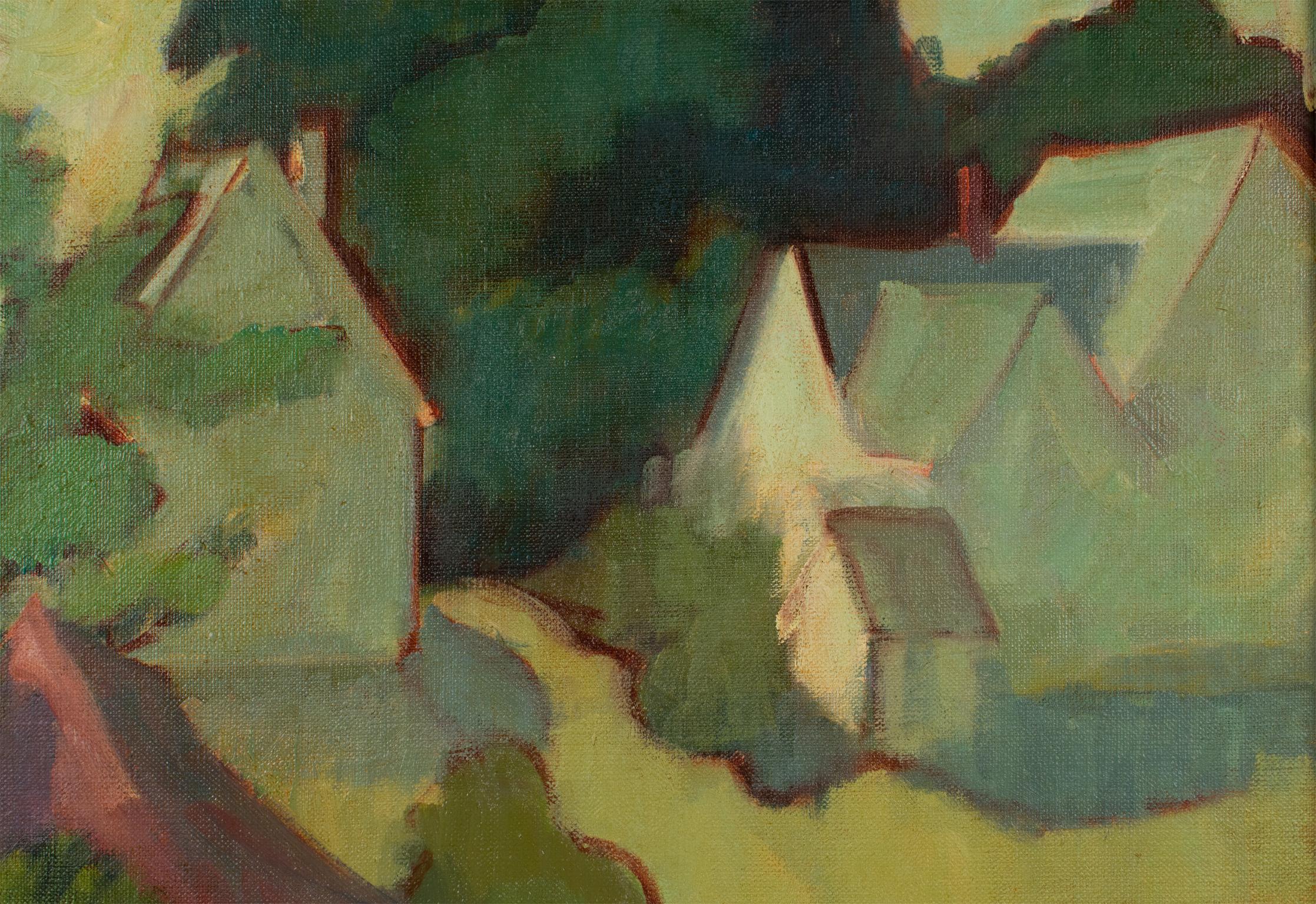 Nella campagna inglese Olio su tela di R. Boughton in vendita 7