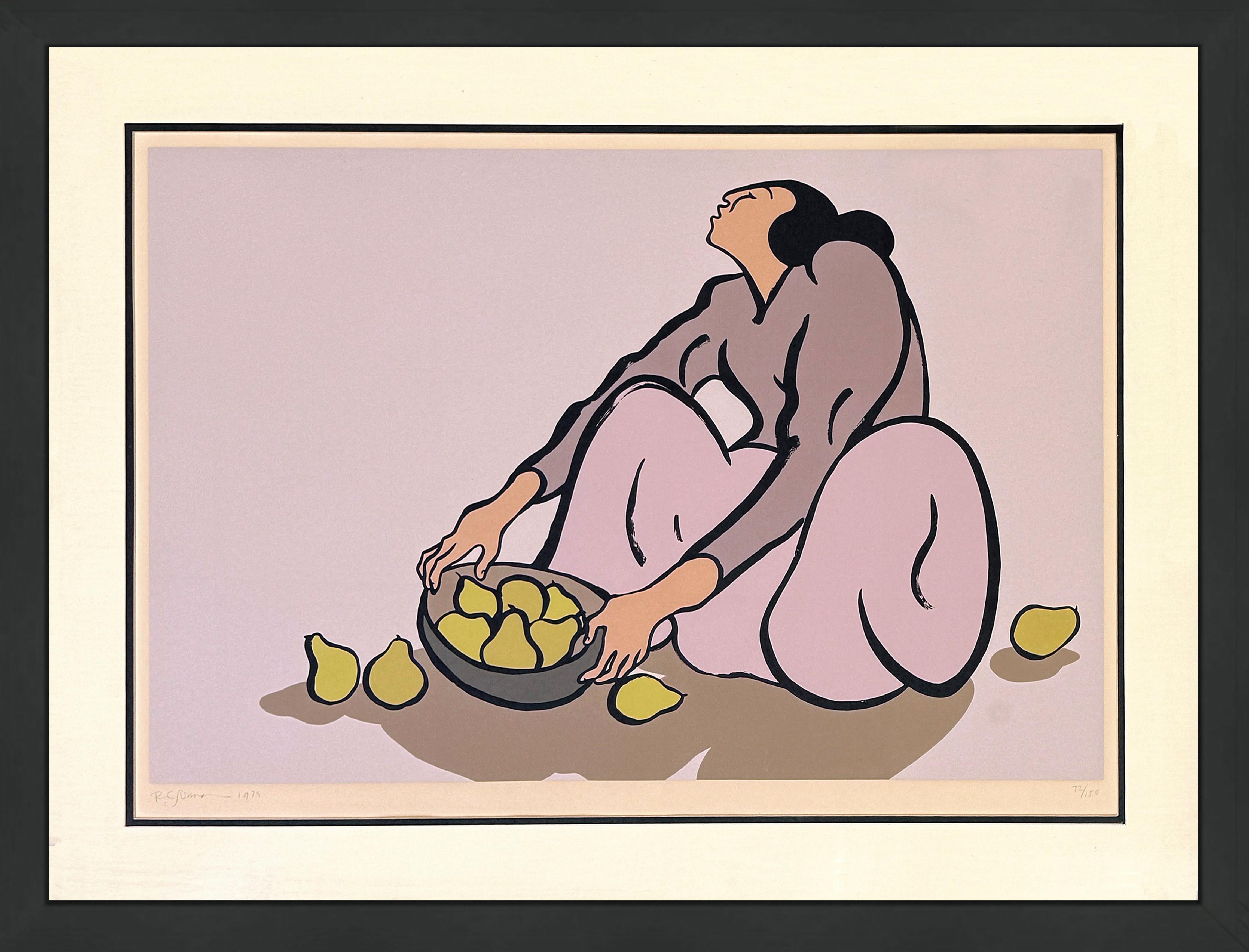 R.C. Gorman  Figurative Print - Cocheta (State I), Large Hand Signed Lithograph, Edition of 150, 1979