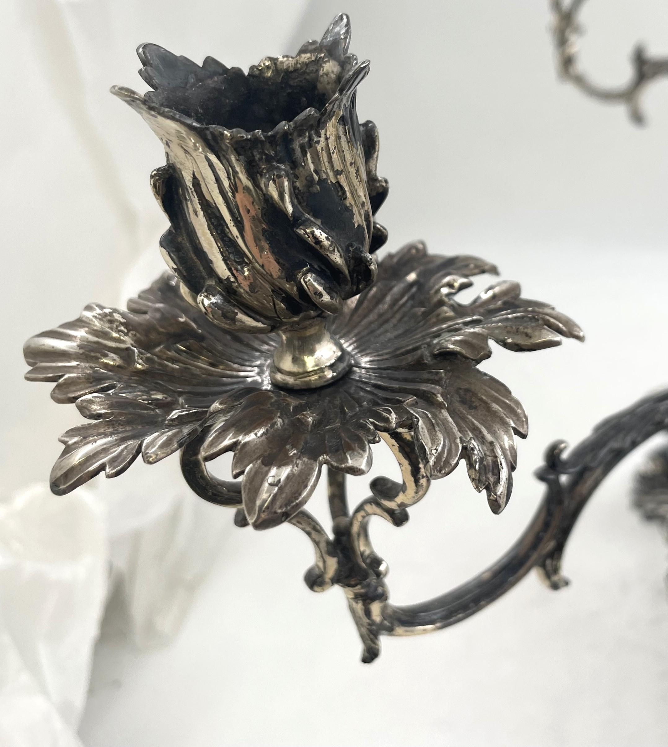 R. Centrotavola Epergne in argento Sterling di Calderwood della metà del XVIII secolo in vendita 5