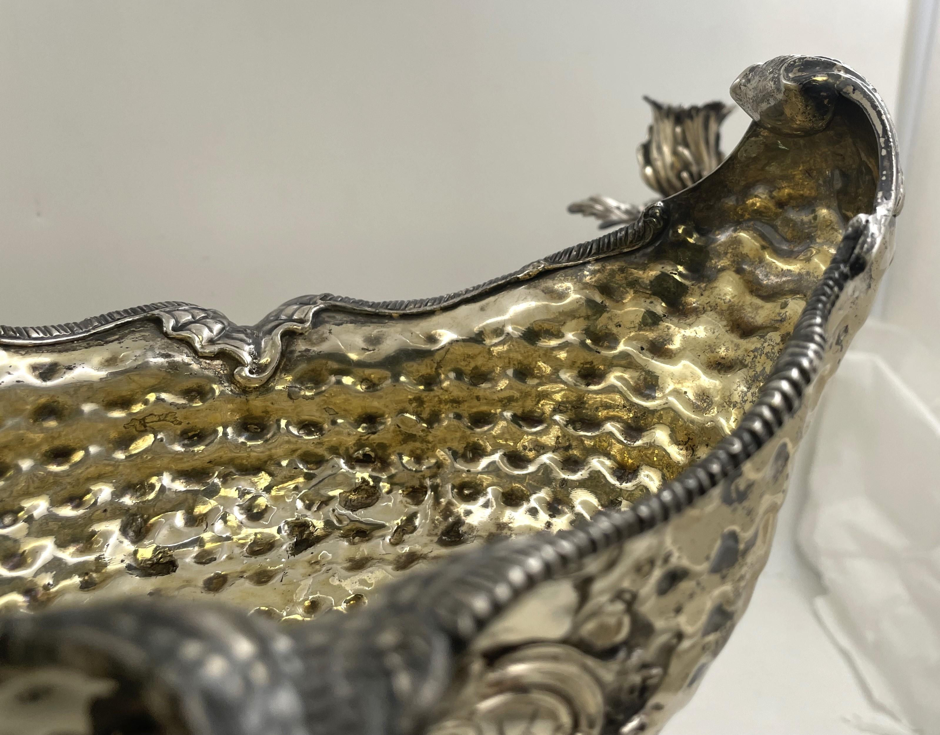 Argento R. Centrotavola Epergne in argento Sterling di Calderwood della metà del XVIII secolo in vendita
