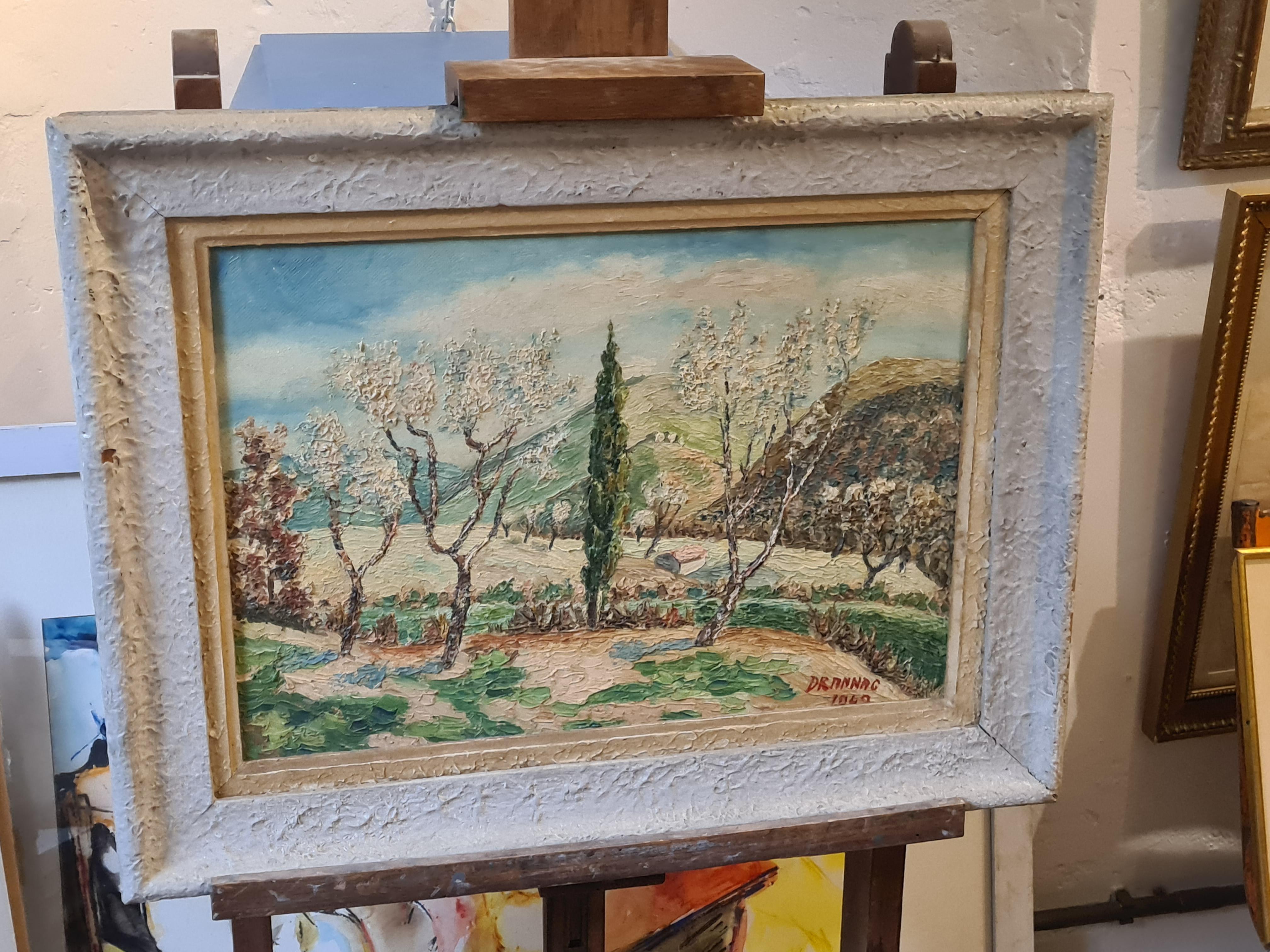 French Impressionist Landscape, Almond Blossom 'Amandiers St Etienne Les Orgues' 9