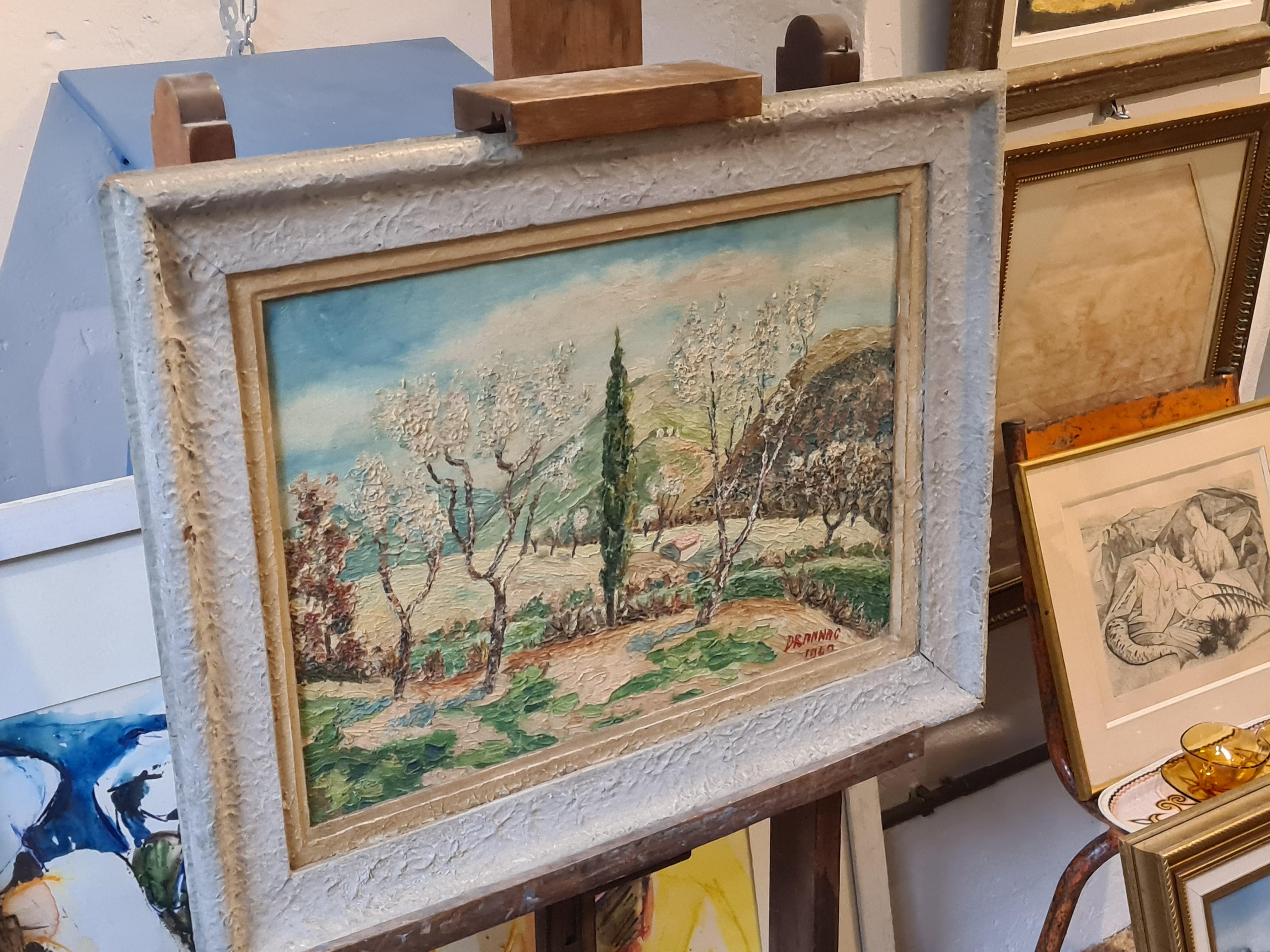 French Impressionist Landscape, Almond Blossom 'Amandiers St Etienne Les Orgues' 10
