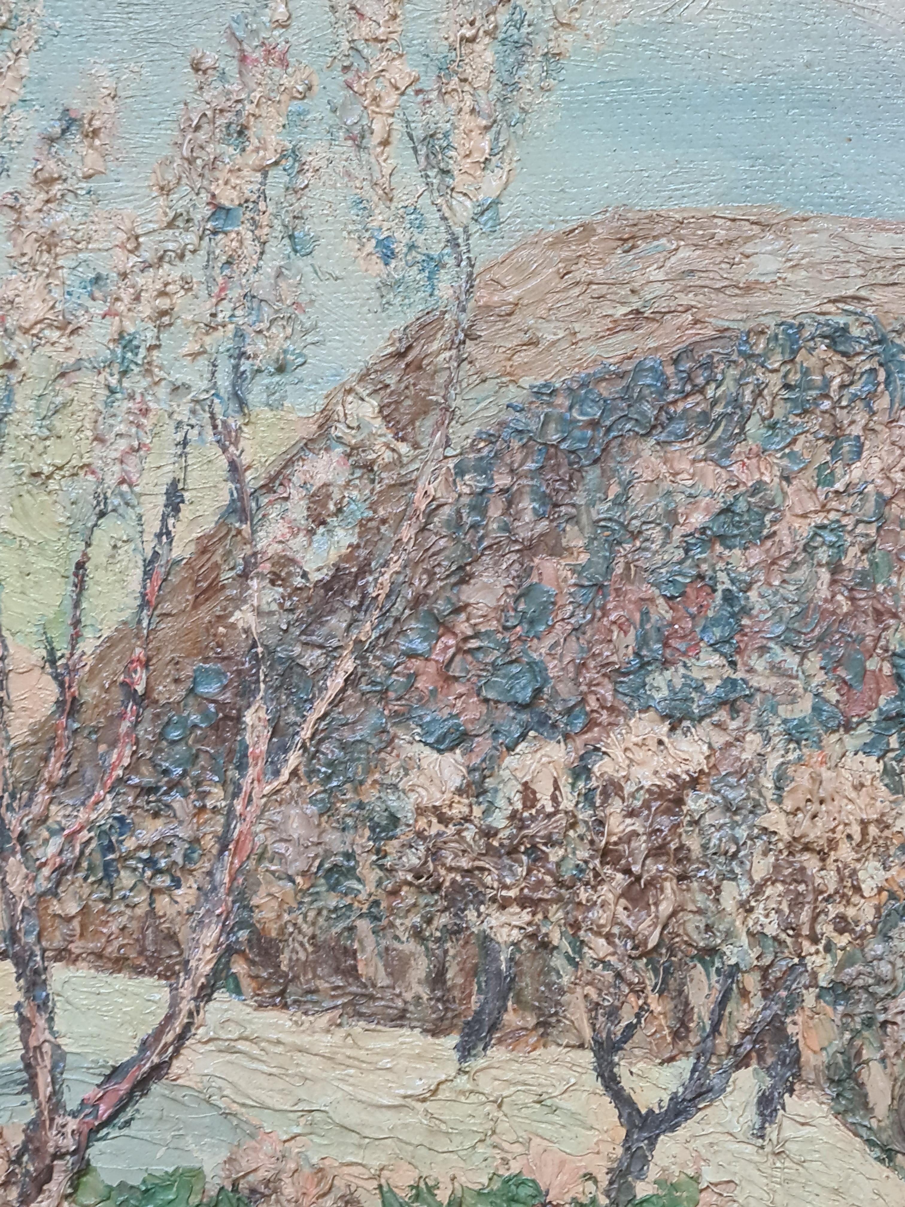 French Impressionist Landscape, Almond Blossom 'Amandiers St Etienne Les Orgues' 2