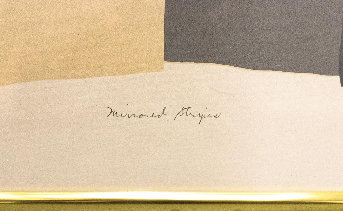 Lithographie en relief « Mirored Stripes » de R. Carter, signée et numérotée en vente 2