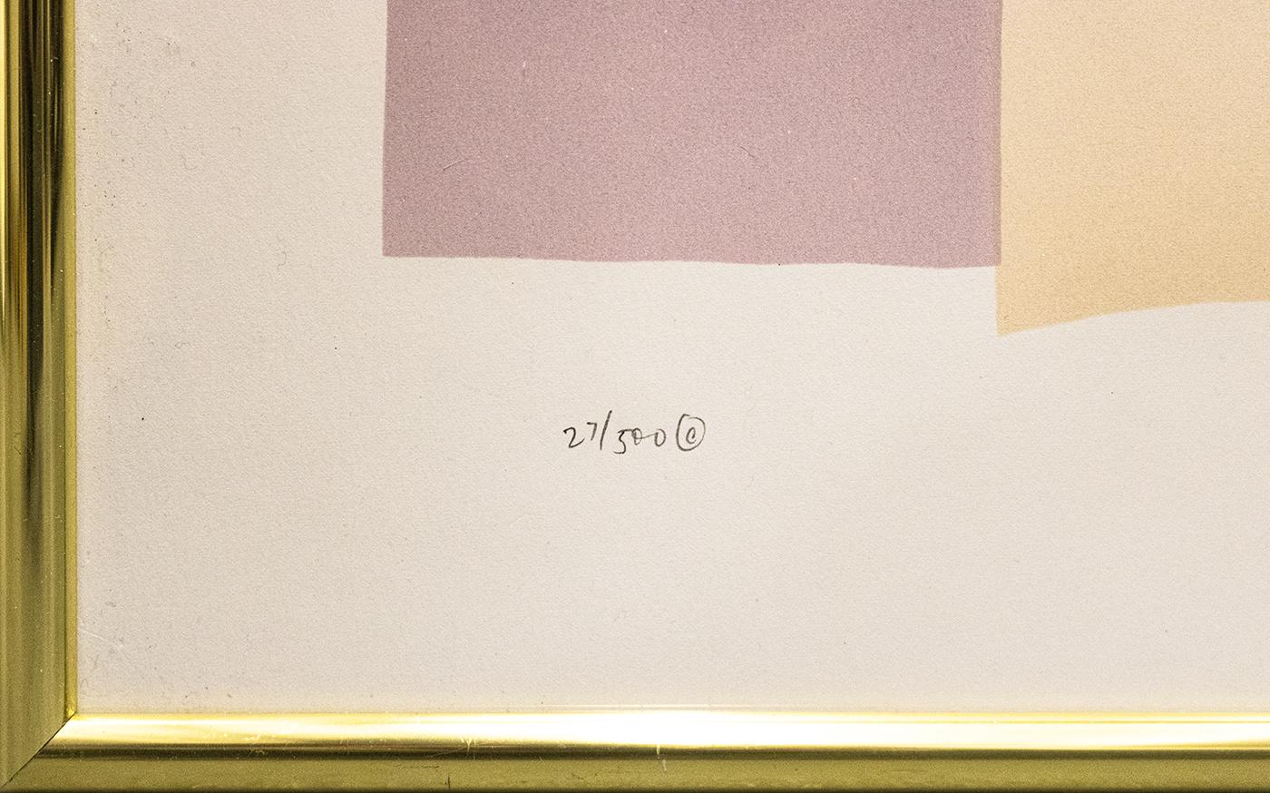 Lithographie en relief « Mirored Stripes » de R. Carter, signée et numérotée en vente 3