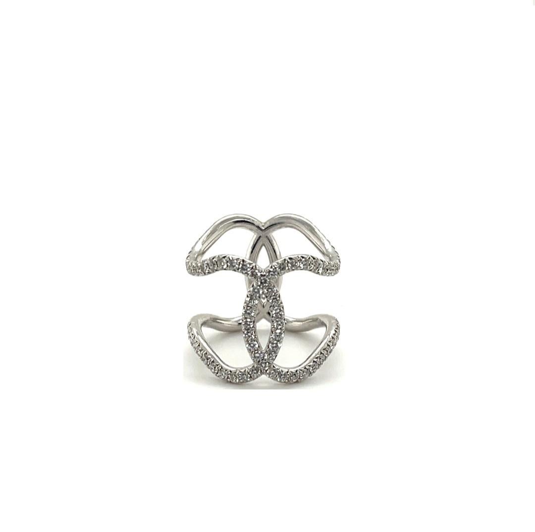18K White Gold Ring, Micro Pave setting, Diamonds H SI 116 Round Brilliant, 1.80 cwt.

Metal: 18K White Gold
Diamond Info: H SI, 116 Round Brilliant Diamonds 
Total Diamond Weight: 1.80 cwt.
Item Weight:  1.80 gm
Ring Size: 7.5 (Not