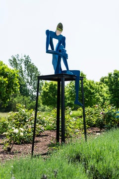 Sculture figurative in metallo