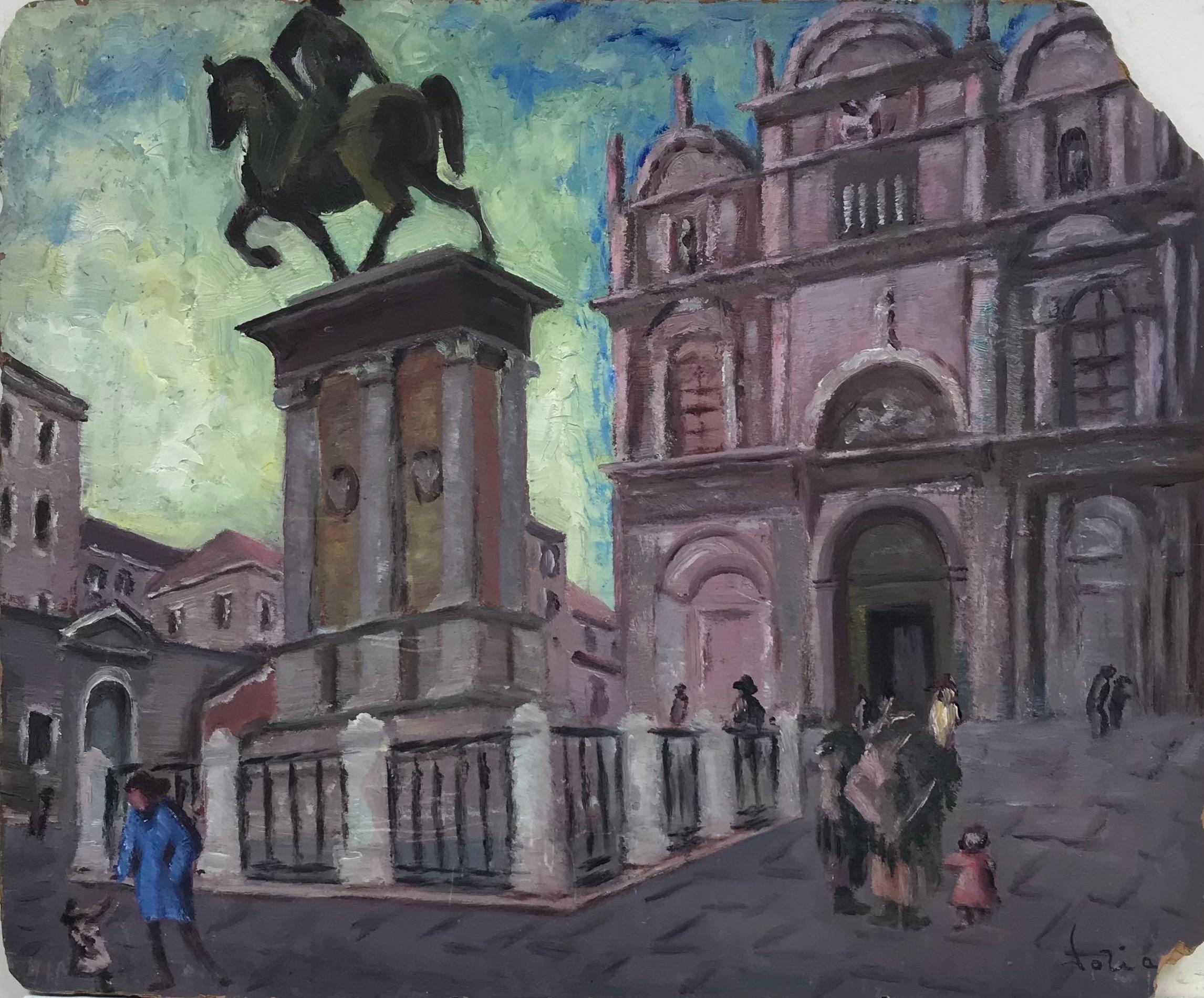 R. Diaz De Soria Robert French Painting - Purple Architecture 