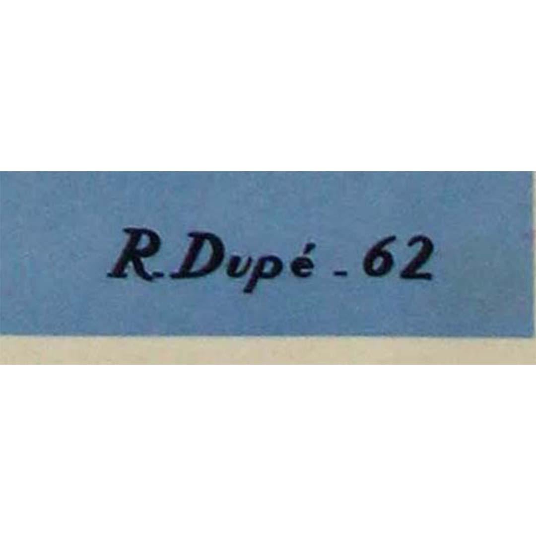 Cartel de Jeux de l'Amitié Dakar (Juegos de la Amistad) diseñado por R. Dupé en 1962 en venta 2