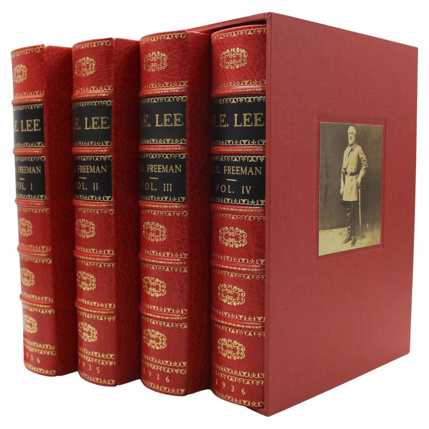 R. E. Lee : Une biographie de Douglas Southhall Freeman, ensemble de quatre volumes, 1936