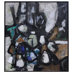 R. E. Smith 1960 Abstract Oil on Canvas