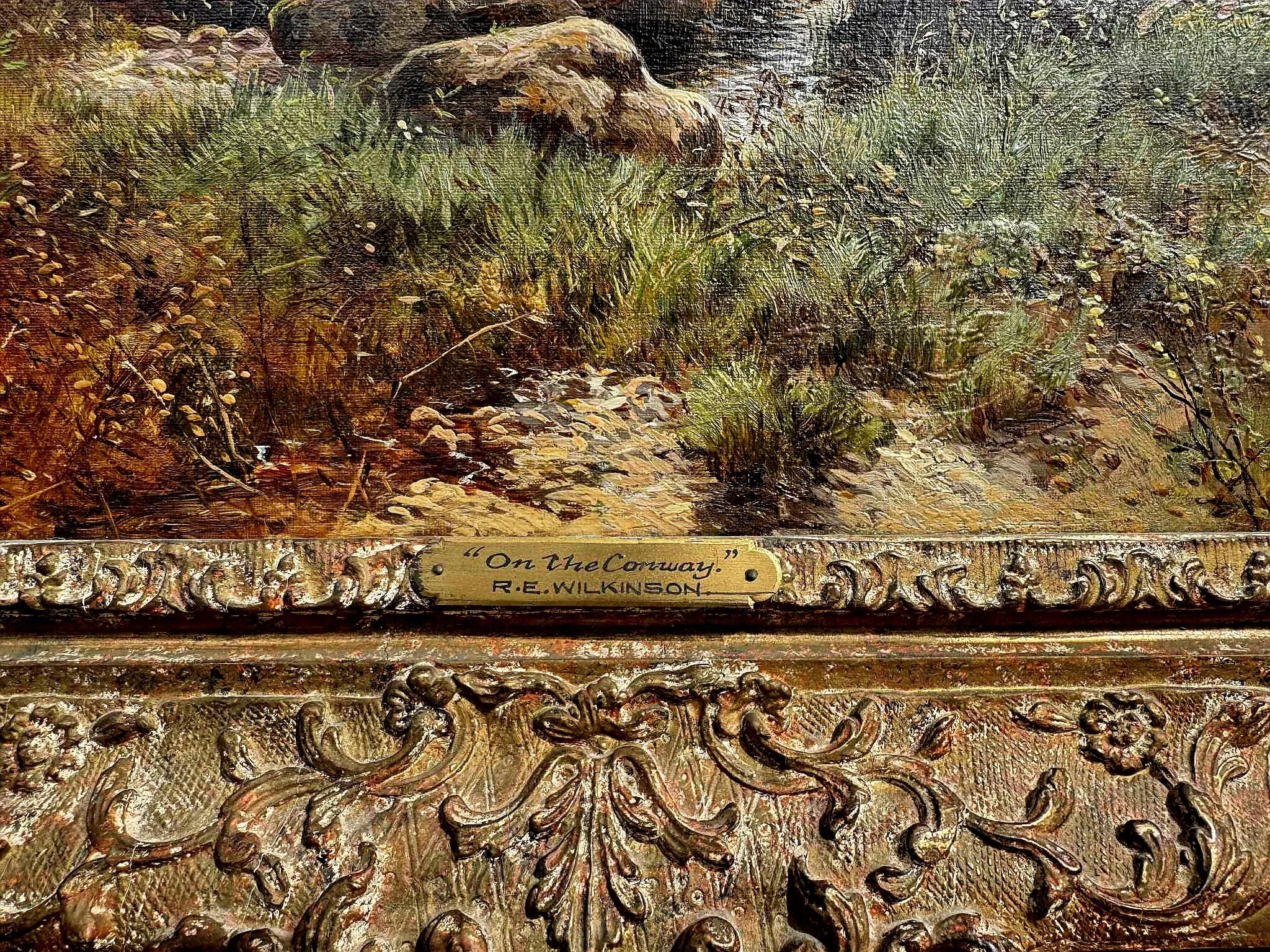 Sur le Conway - École anglaise Painting par R. Ellis Wilkinson 