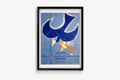 1959 original poster celebrating the 75th anniversary of the Alliance Francaise