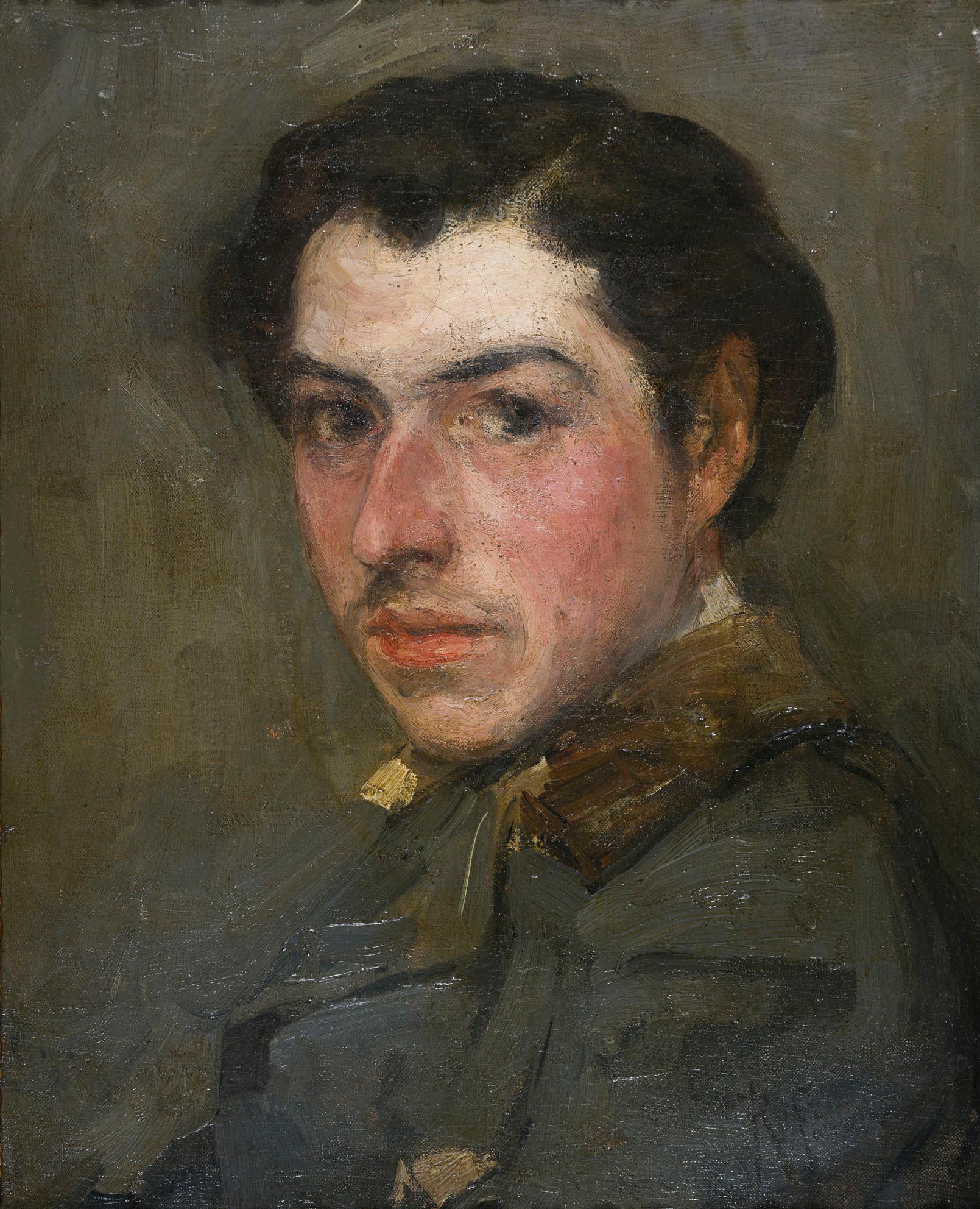 R. Fontana Signed 19th Century Italian Portrait Painting 1