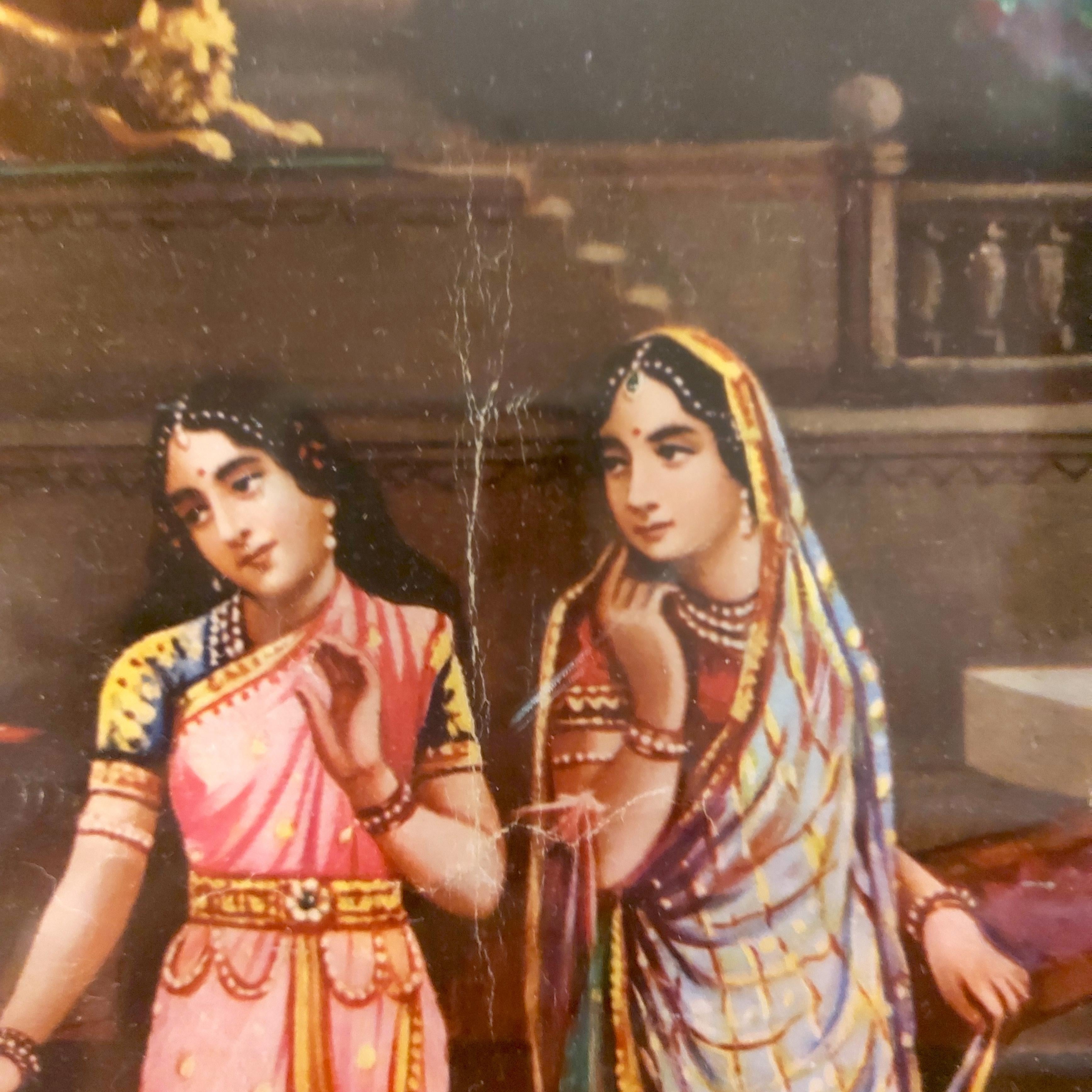 Indien, ein Paar Sammlerdrucke, frühes 20. Jahrhundert, Göttin der Epoche, antik  im Angebot 10