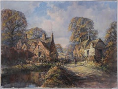 R. G. Trow – Brook Cottage, Ölgemälde, 20. Jahrhundert, Brook