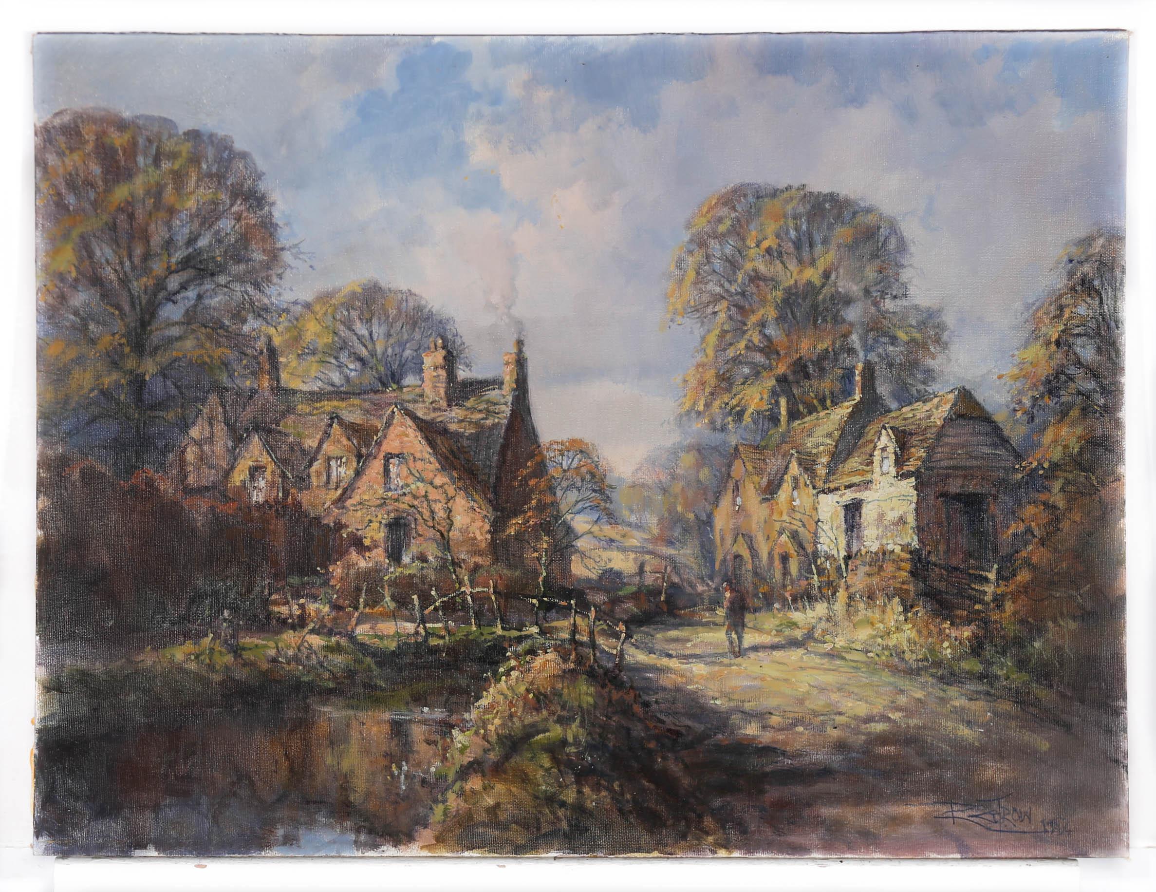 R. G. Trow - Olio del 20° secolo, Brook Cottage 2