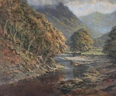 R. G. Trow – Öl, Highland Stream, 20. Jahrhundert