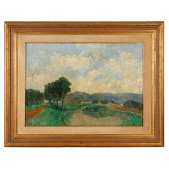 R Hellings Signed Impressionist Landscape Oil Painting