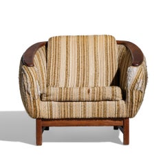 R Huber Mid Century Danish Teak Chair