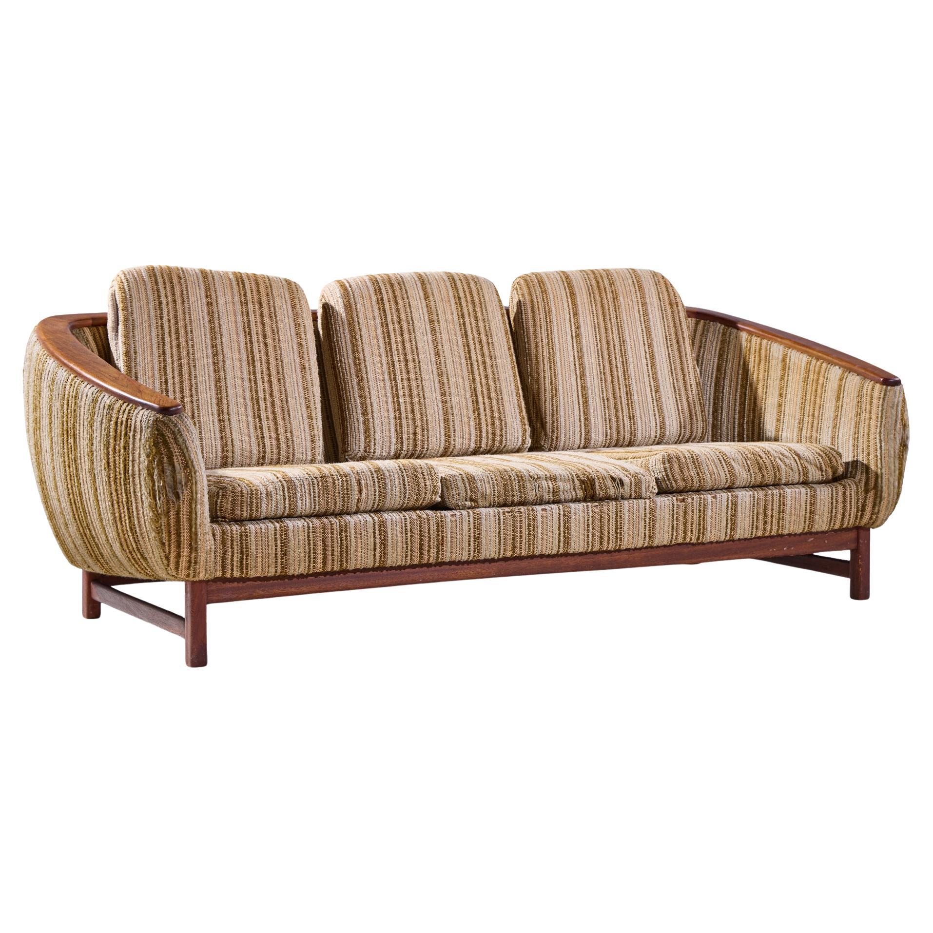 R Huber Mid Century Teak Sofa