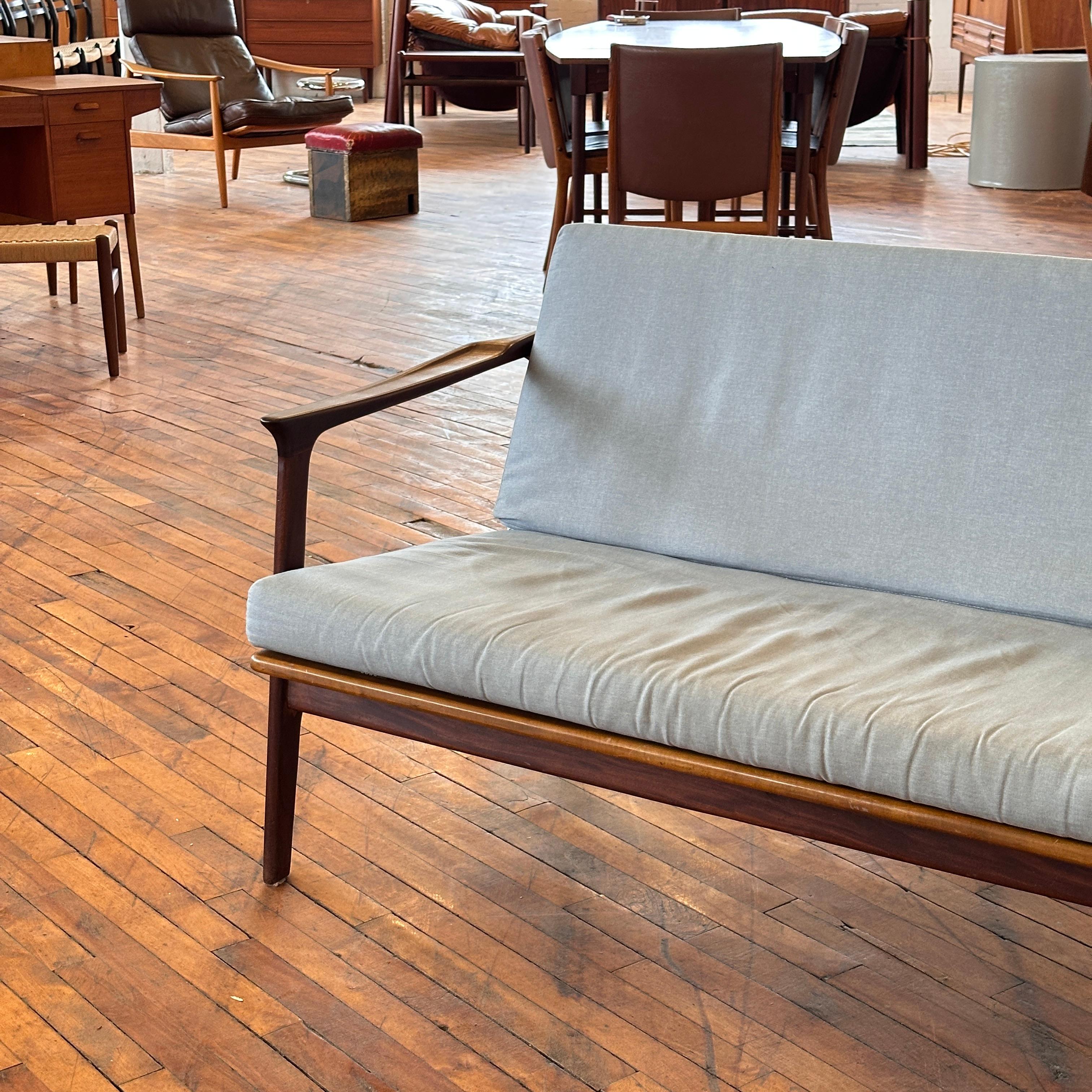 Mid-Century Modern R Huber Teak 3-Seater Sofa